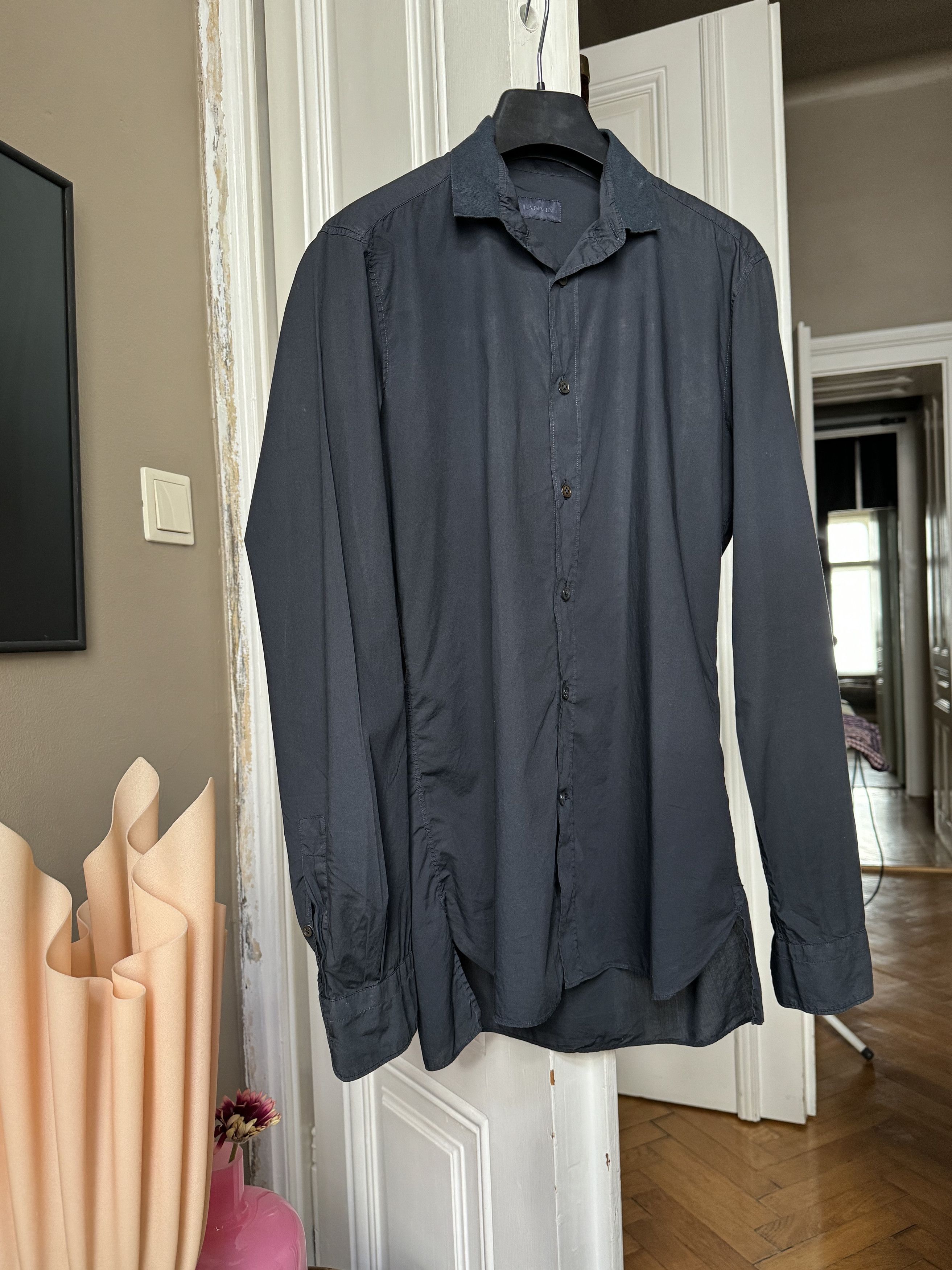 Lanvin Lanvin Shirt SIZE 38/15 Navy Size US S / EU 44-46 / 1 - 12 Thumbnail