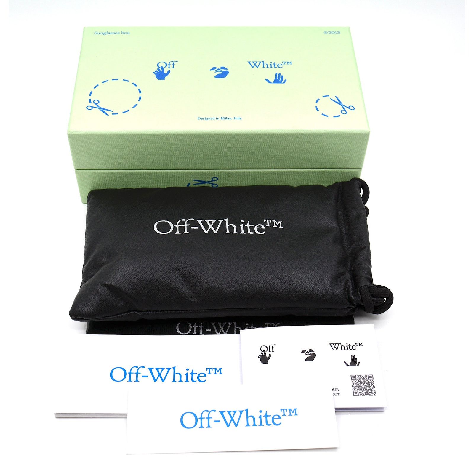 Off-White NEW! OFF-WHITE ACCRA OER1027 1007 BLACK GREY SUNGLASSES Size ONE SIZE - 13 Thumbnail