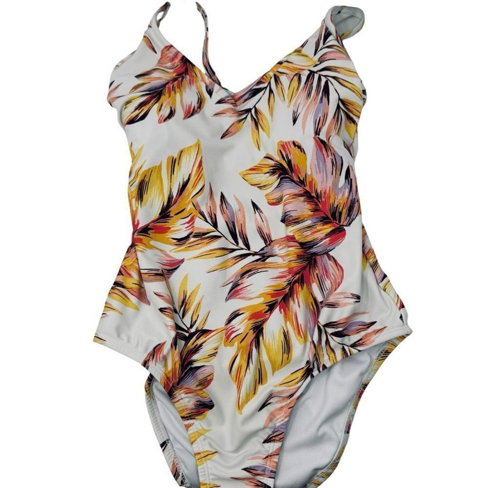 Designer Kona Sol One Piece. Floral V Neck Strappy. Size Small. Size ONE SIZE - 7 Thumbnail