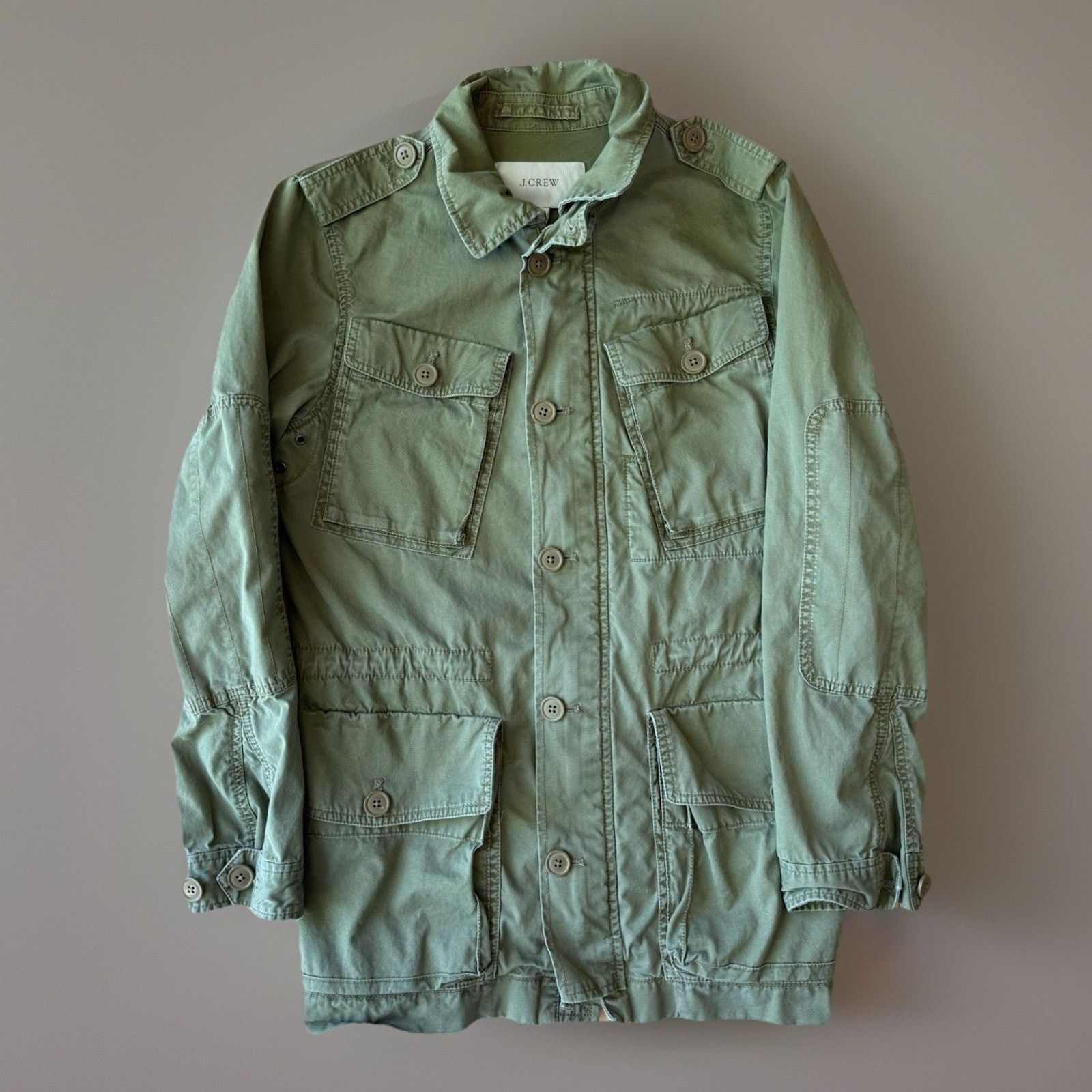 J.Crew J Crew Military Jacket Women's Small Green M65 107 Field Size S / US 4 / IT 40 - 1 Thumbnail