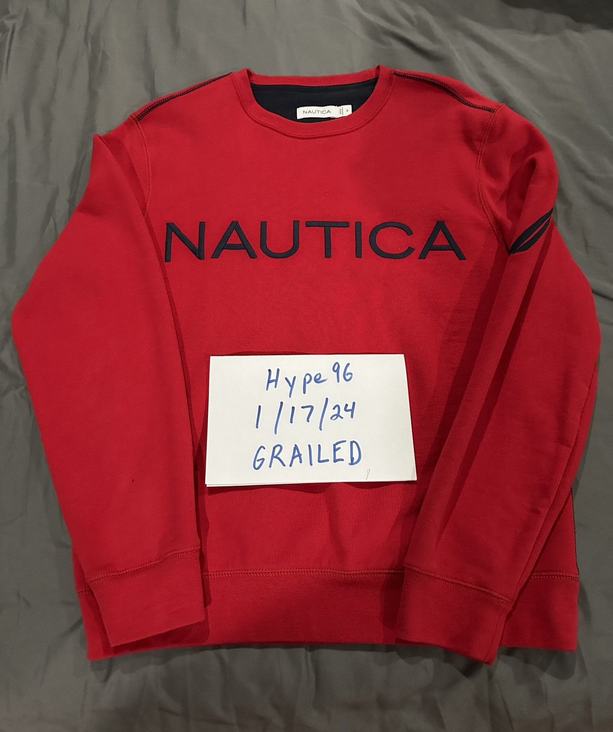 Nautica × Vintage Nautica Red Embroidered Sweatshirt Crewneck Size US S / EU 44-46 / 1 - 1 Thumbnail