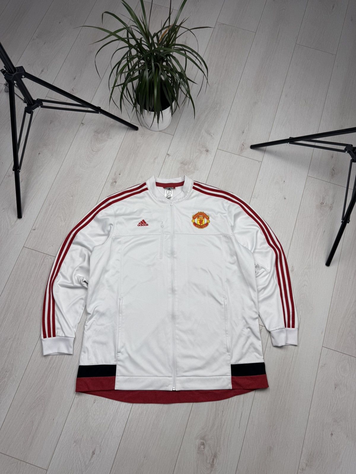 Adidas Nike Manchester United Zip Up Jacket Hoodie Size US XXL / EU 58 / 5 - 1 Thumbnail