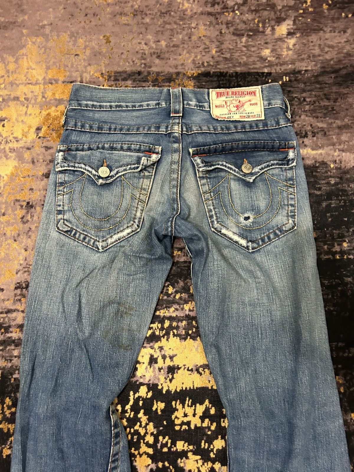 True Religion Vintage True Religion Distressed Flare Jeans Size US 31 - 7 Thumbnail