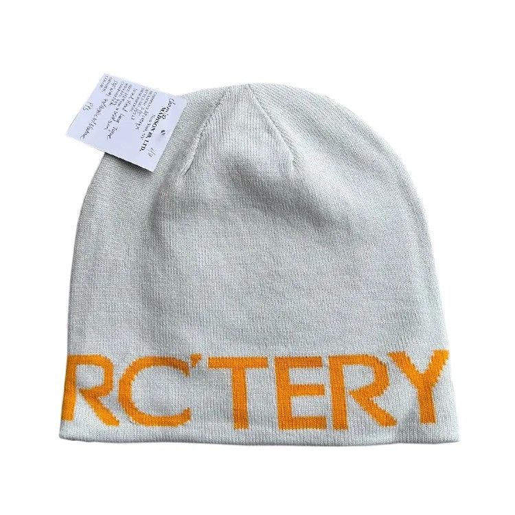 Arc'teryx Arc'teryx Word Head Long Toque Light Grey / Orange NWT Size ONE SIZE - 1 Thumbnail