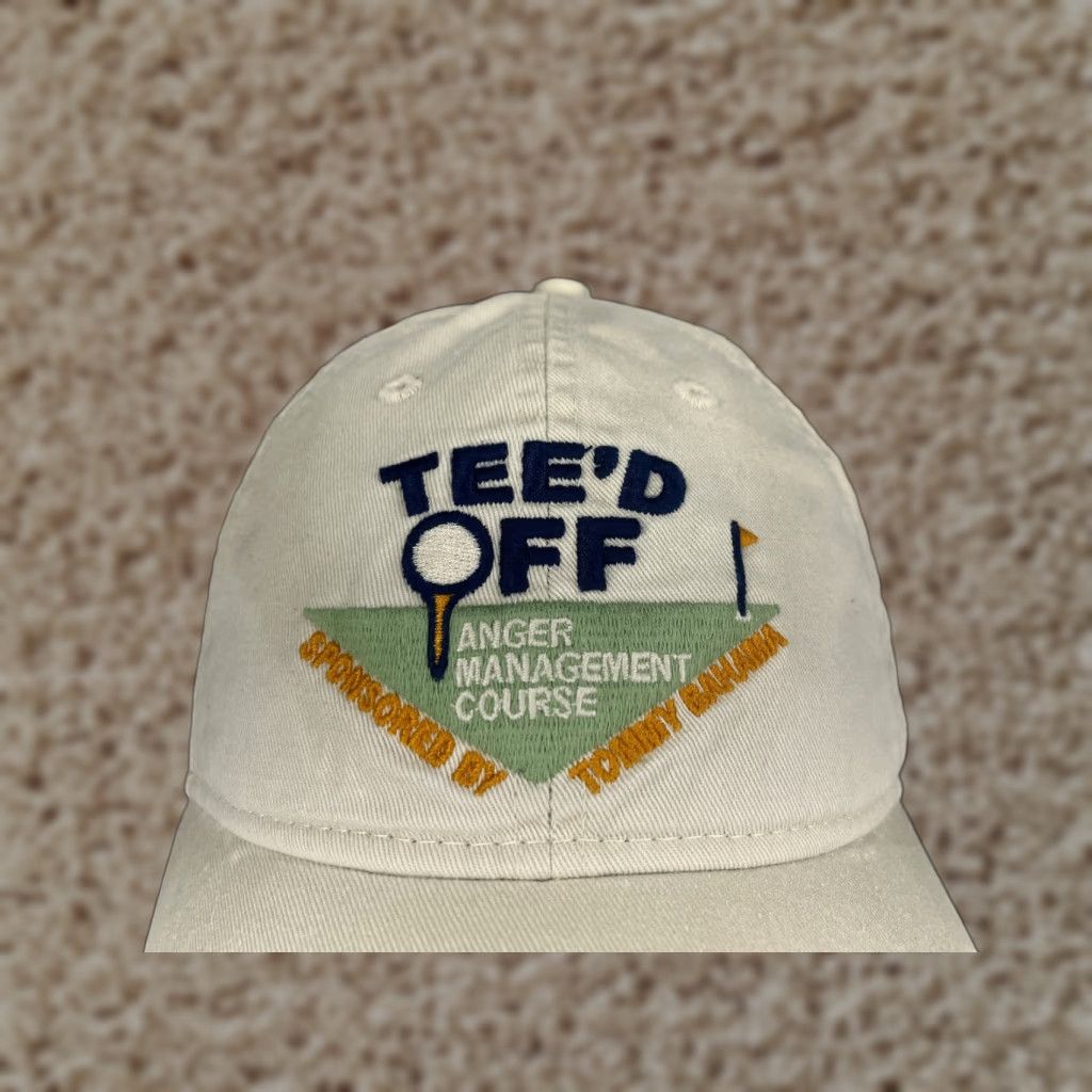 Tommy Bahama Tommy Bahama Hat Cap Tee’d Off Anger Management Course Adjustable Ivory Cotton One Size Men Baseball Cap Accessories Mens Size ONE SIZE - 1 Thumbnail