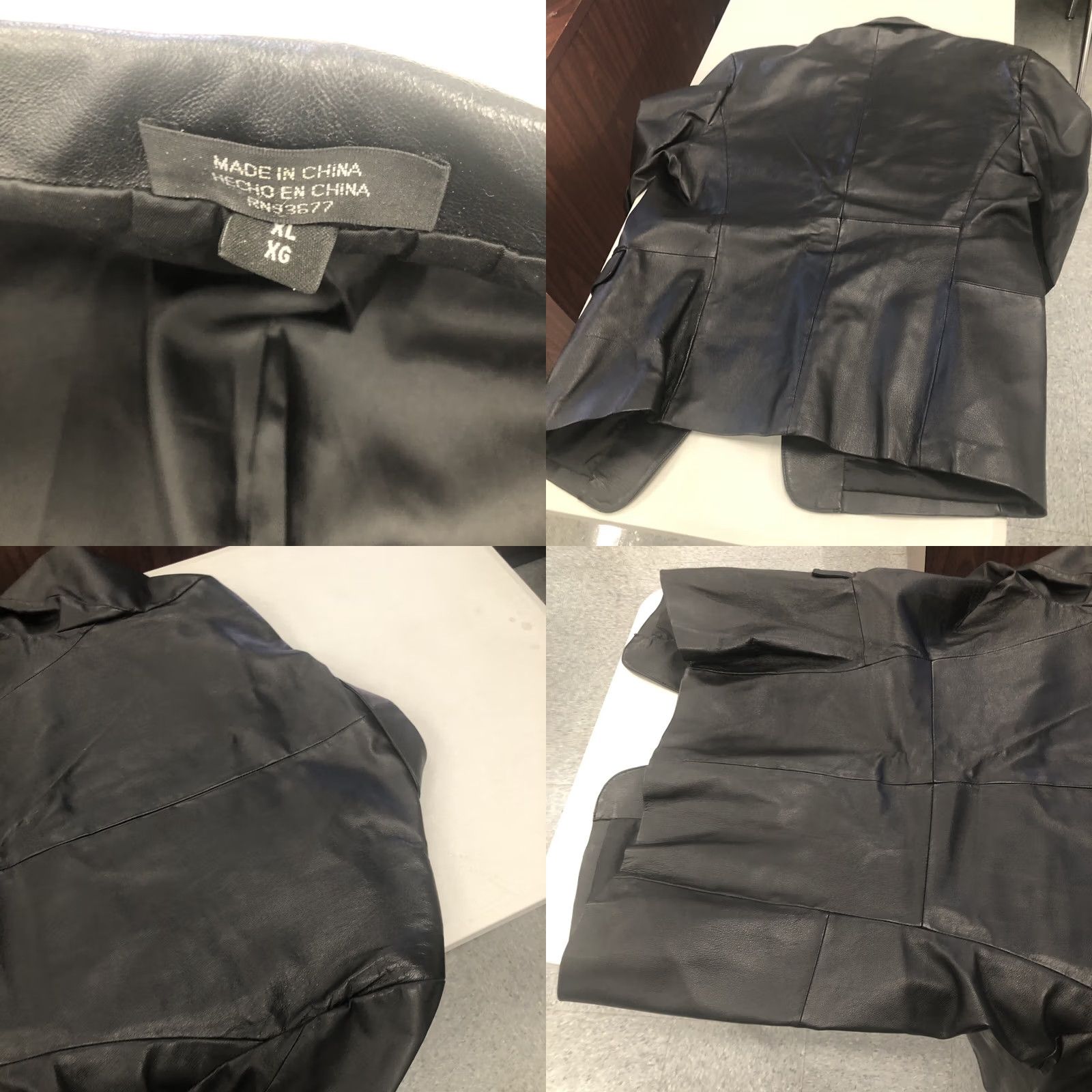 Vintage J. Ferrar Men's Leather Jacket - XL - Black - Coat/Jacket - Genuine Leather - Regular Fit Size US XL / EU 56 / 4 - 8 Thumbnail