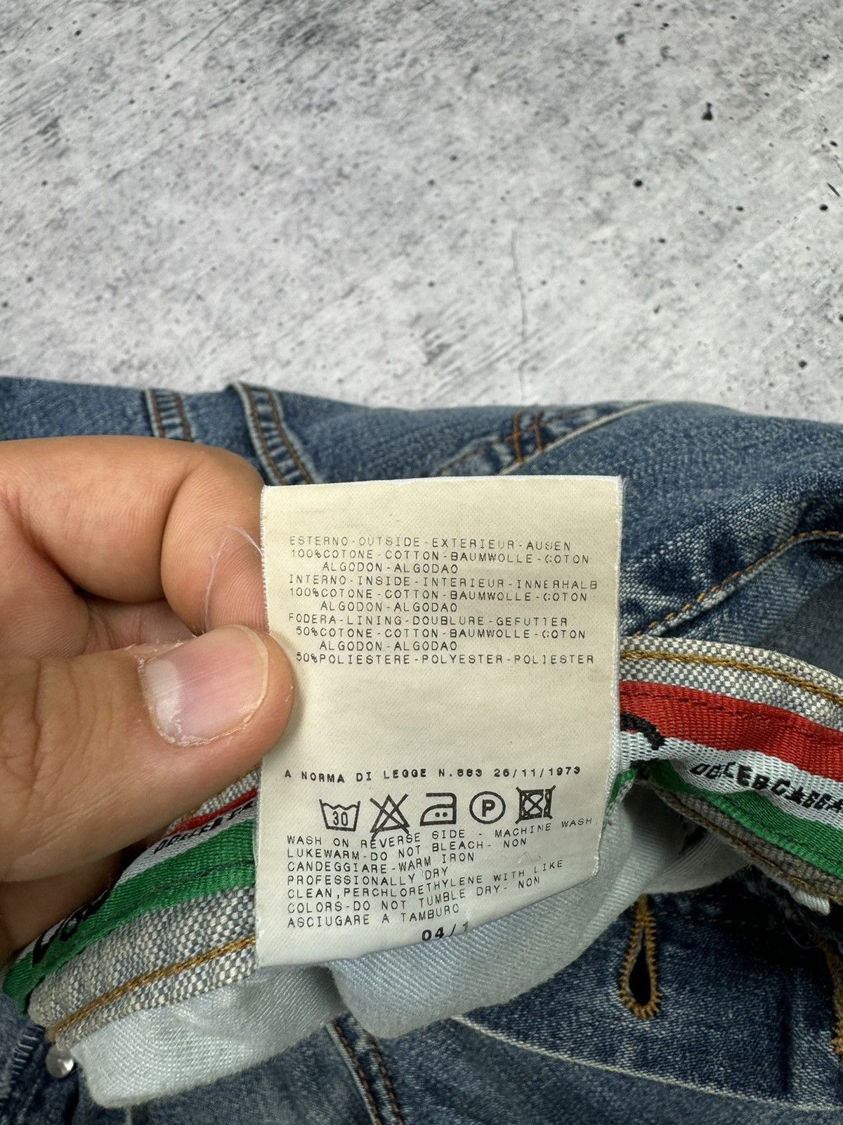 Dolce & Gabbana × Vintage Vintage Dolce&Gabbana 90s Blue Stonewashed Denim Jeans Pants Size US 36 / EU 52 - 14 Thumbnail