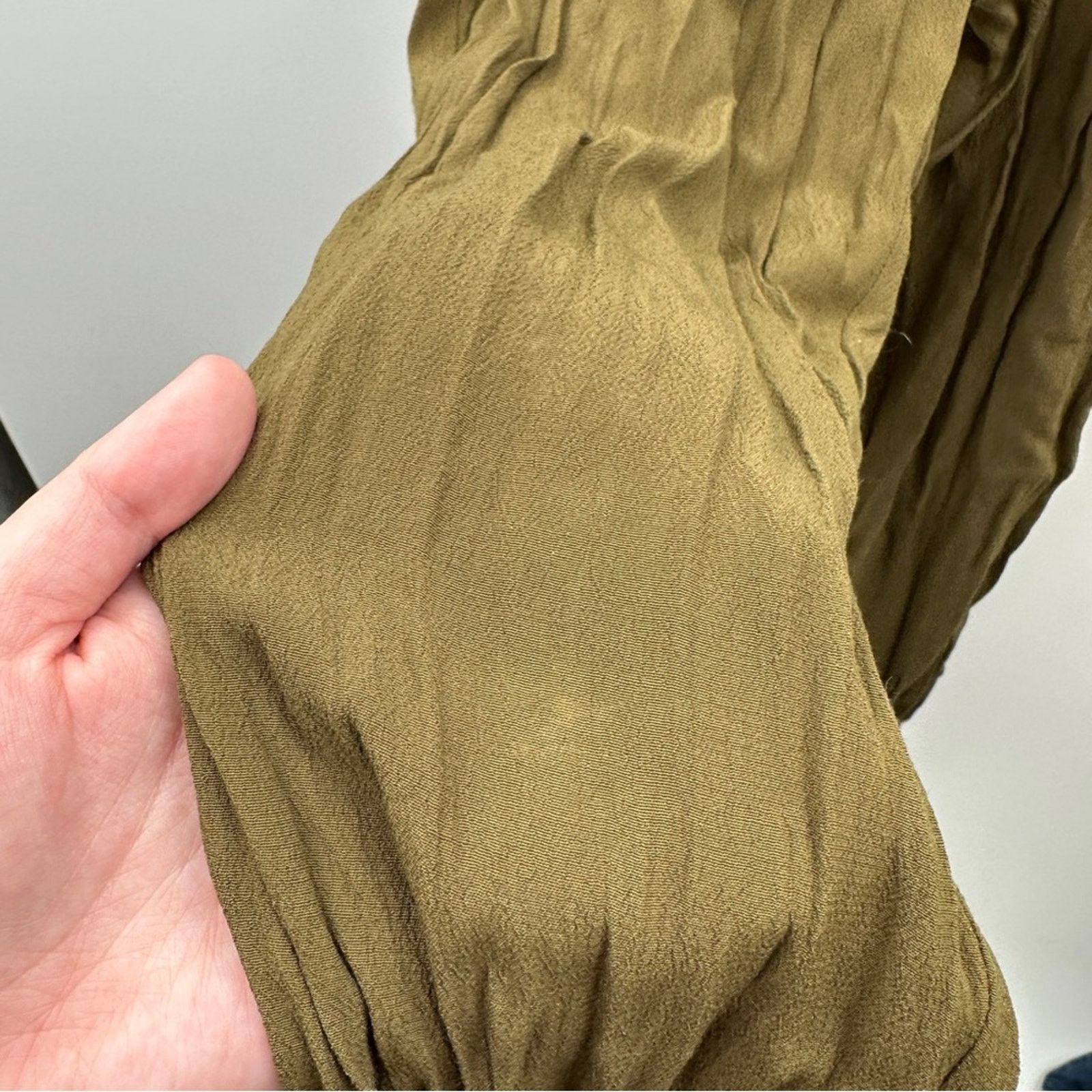 Anthropologie Anthropologie Leifsdottir Sani Green Surplice Wrap Jumpsuit Size 27" / US 4 / IT 40 - 12 Thumbnail