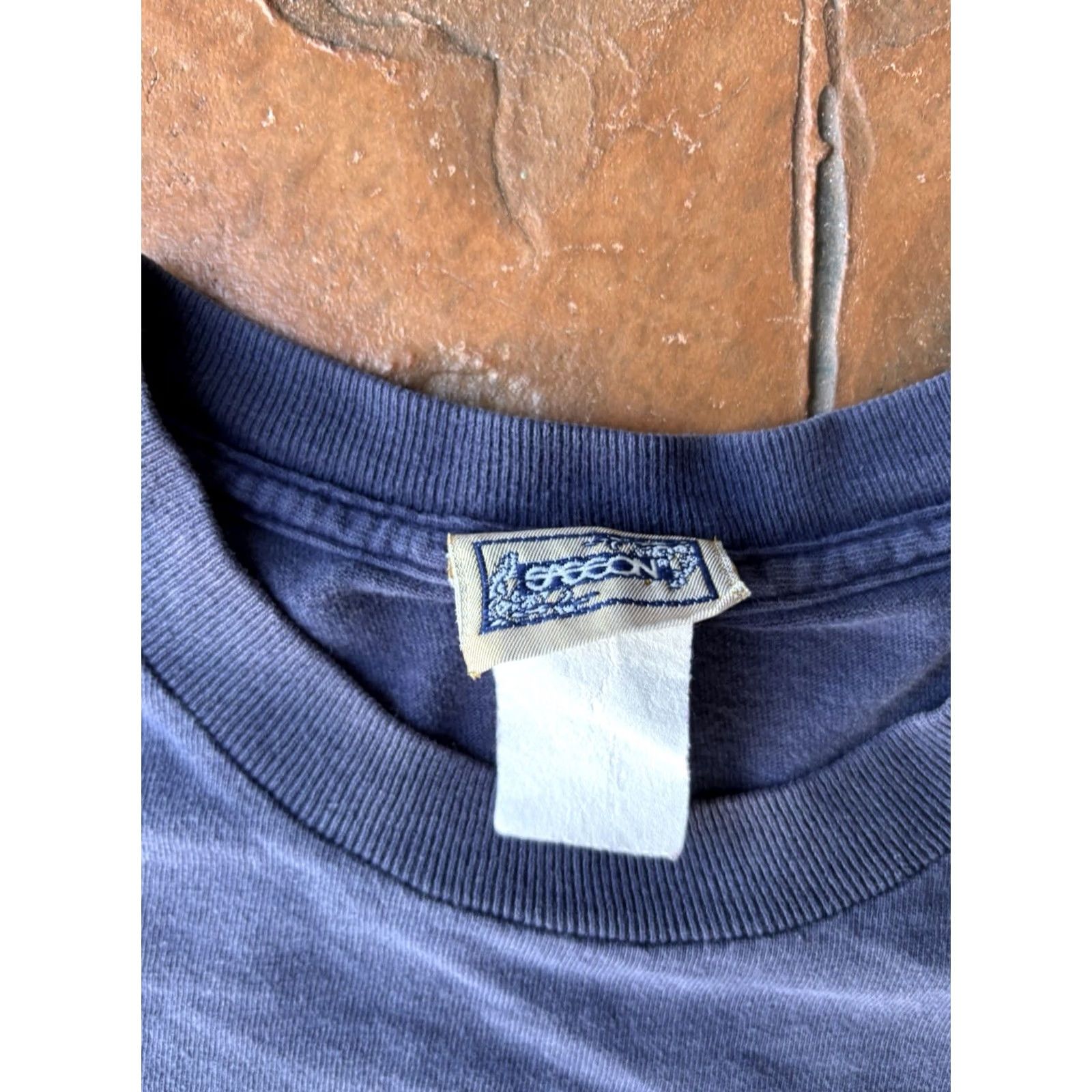 Vintage VINTAGE Sasson USA Flower T Shirt M Men Blue Cotton Crew Neck Short Sleeve USA Size US M / EU 48-50 / 2 - 2 Thumbnail