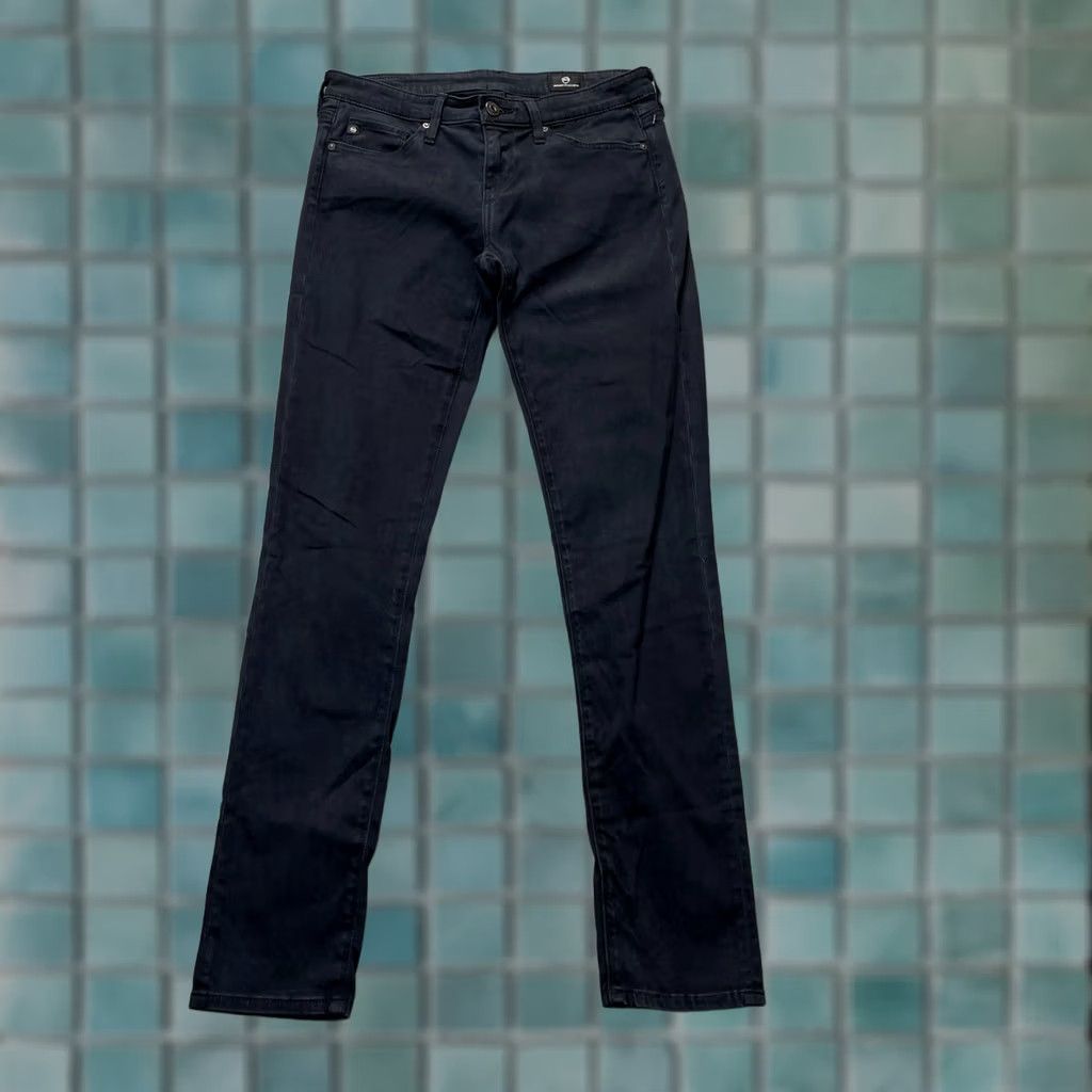 Denime AG Adriano Goldschmied Jeans Womens 25R Blue Skinny Denim Cotton Dark Wash City USA 5-Pocket Mens? Womens Size 42" / US 20 - 1 Thumbnail