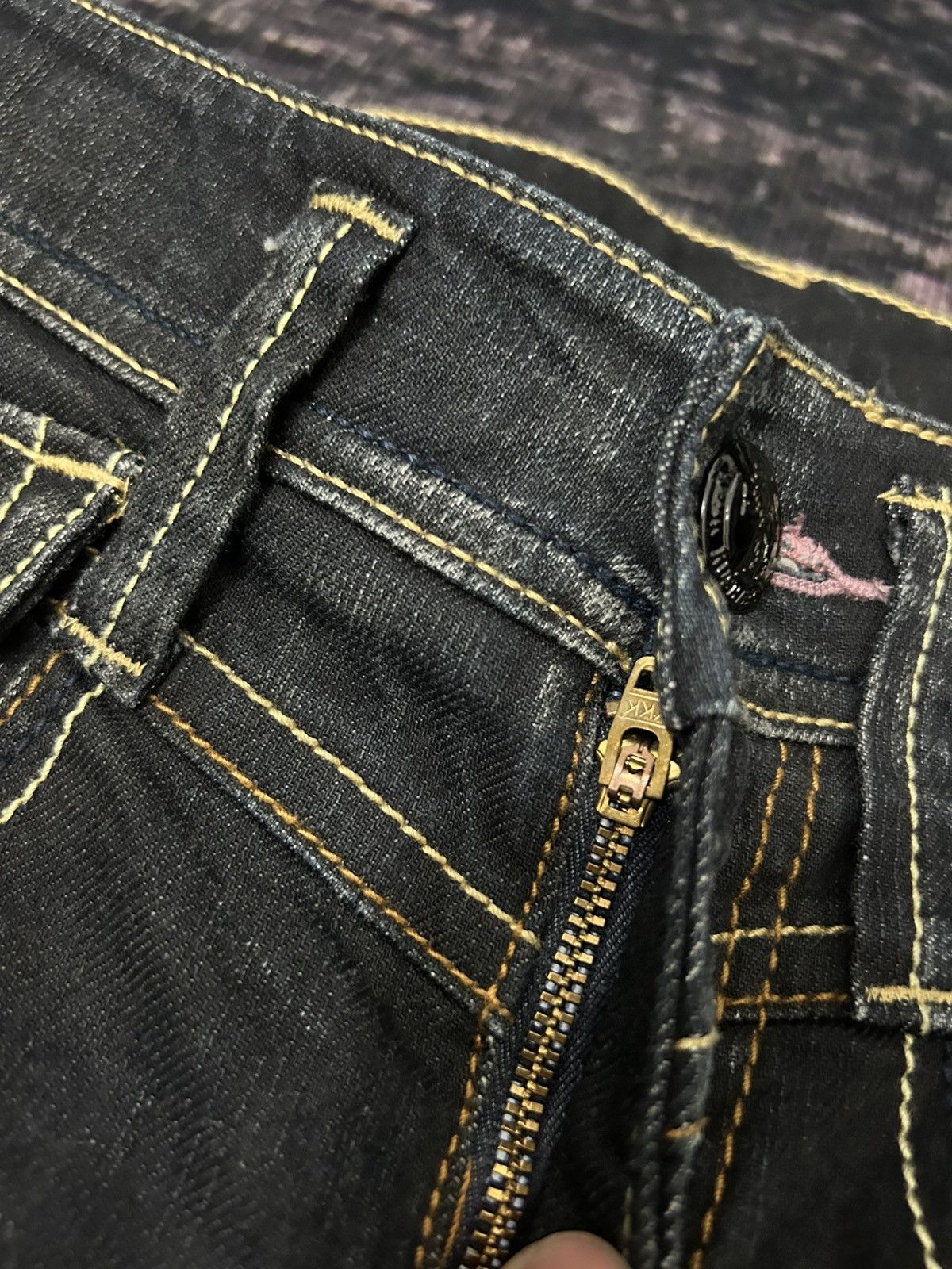 Japanese Brand japanese Rush Hour Wash Flare Jeans Size US 29 - 15 Thumbnail