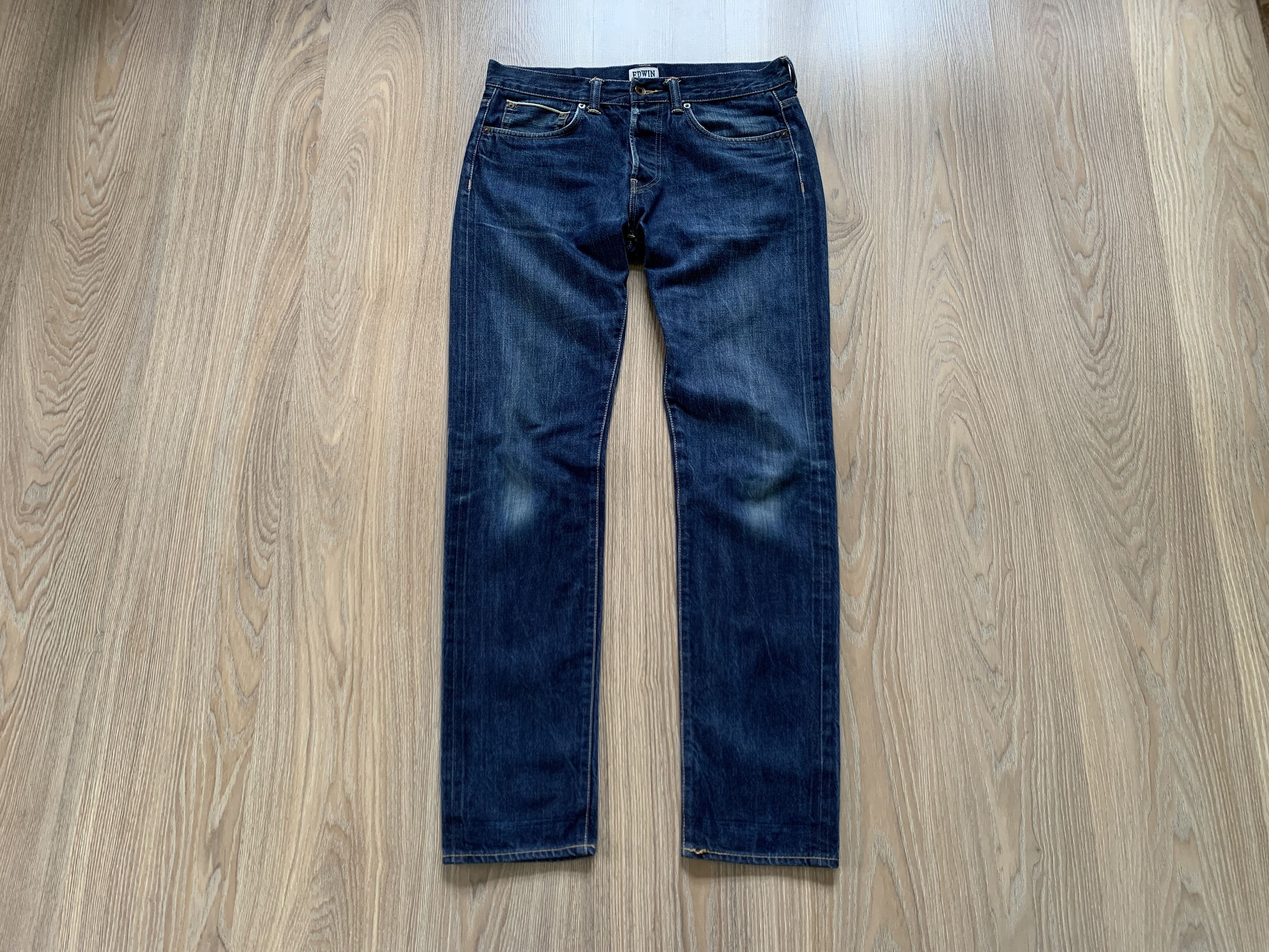 Vintage Edwin ED-80 Rainbow Selvedge Denim Slim Jeans