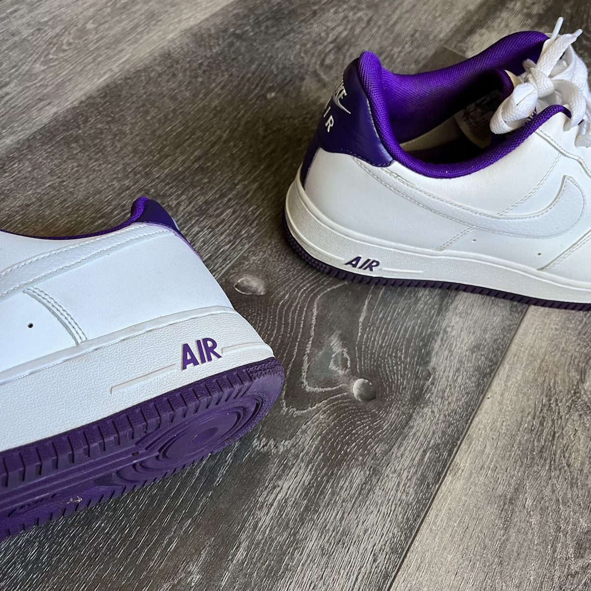 Nike Nike Air Force 1 Low White Voltage Purple CJ1380-100 Size 10 Size US 10 / EU 43 - 10 Thumbnail