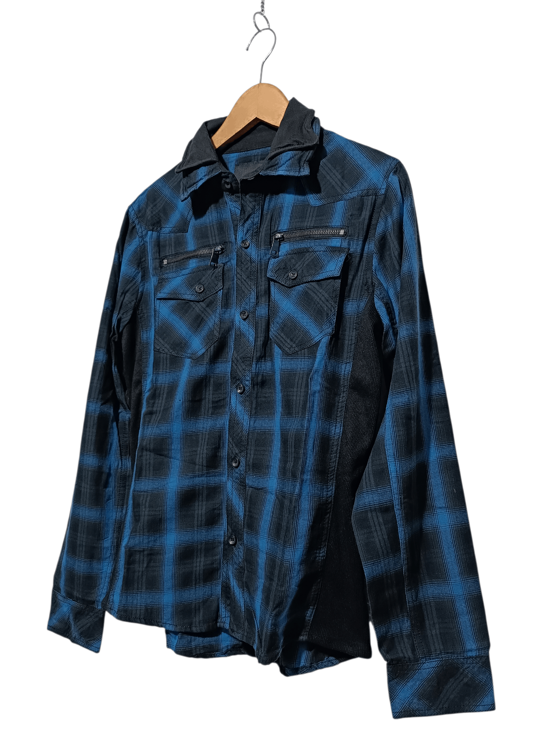 In The Attic In The Attic Check Blue Black Shirt Size US M / EU 48-50 / 2 - 2 Thumbnail