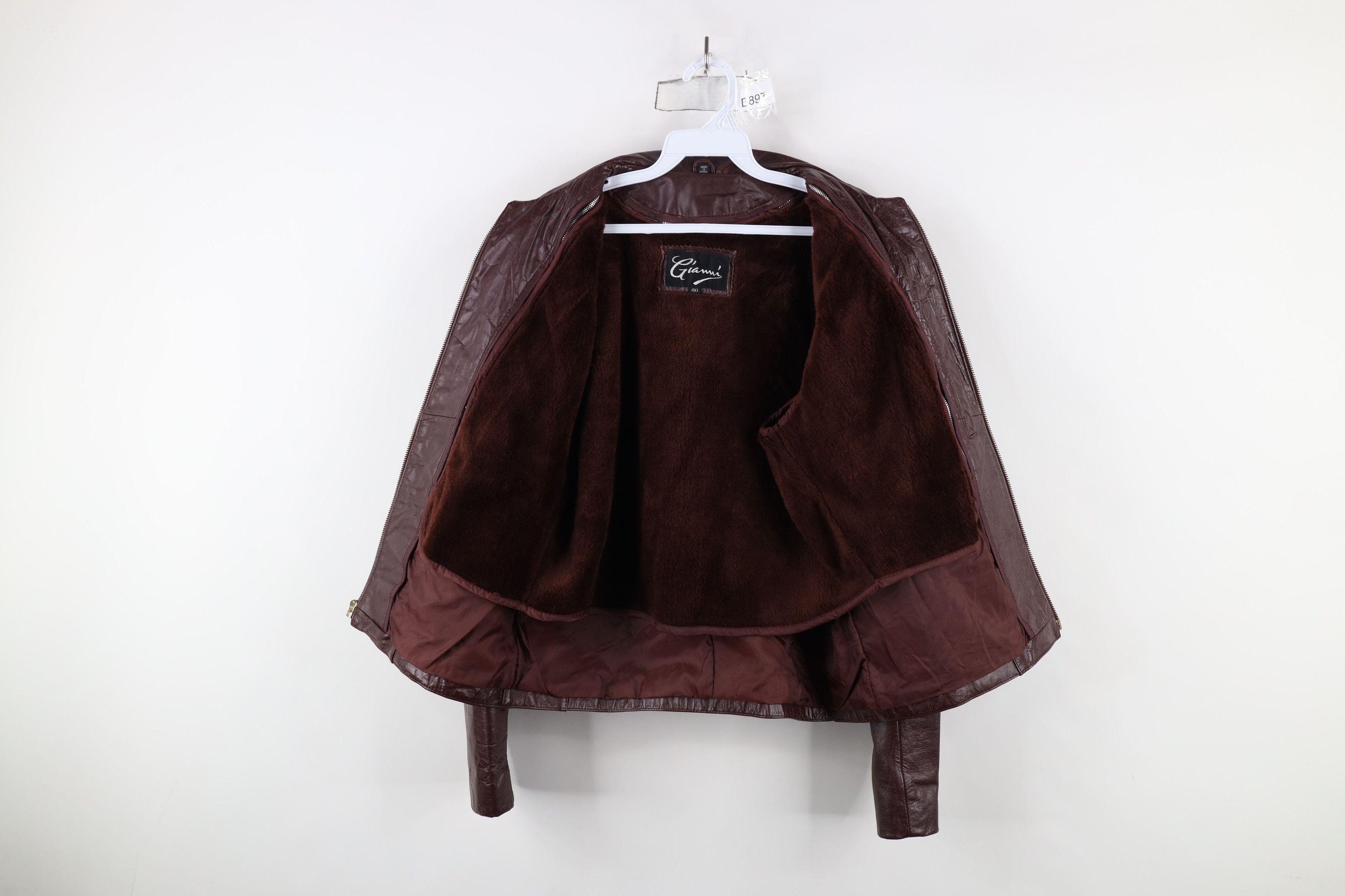 Vintage Vintage 80s 90s Streetwear Leather Jacket Oxblood Red Size S / US 4 / IT 40 - 6 Thumbnail