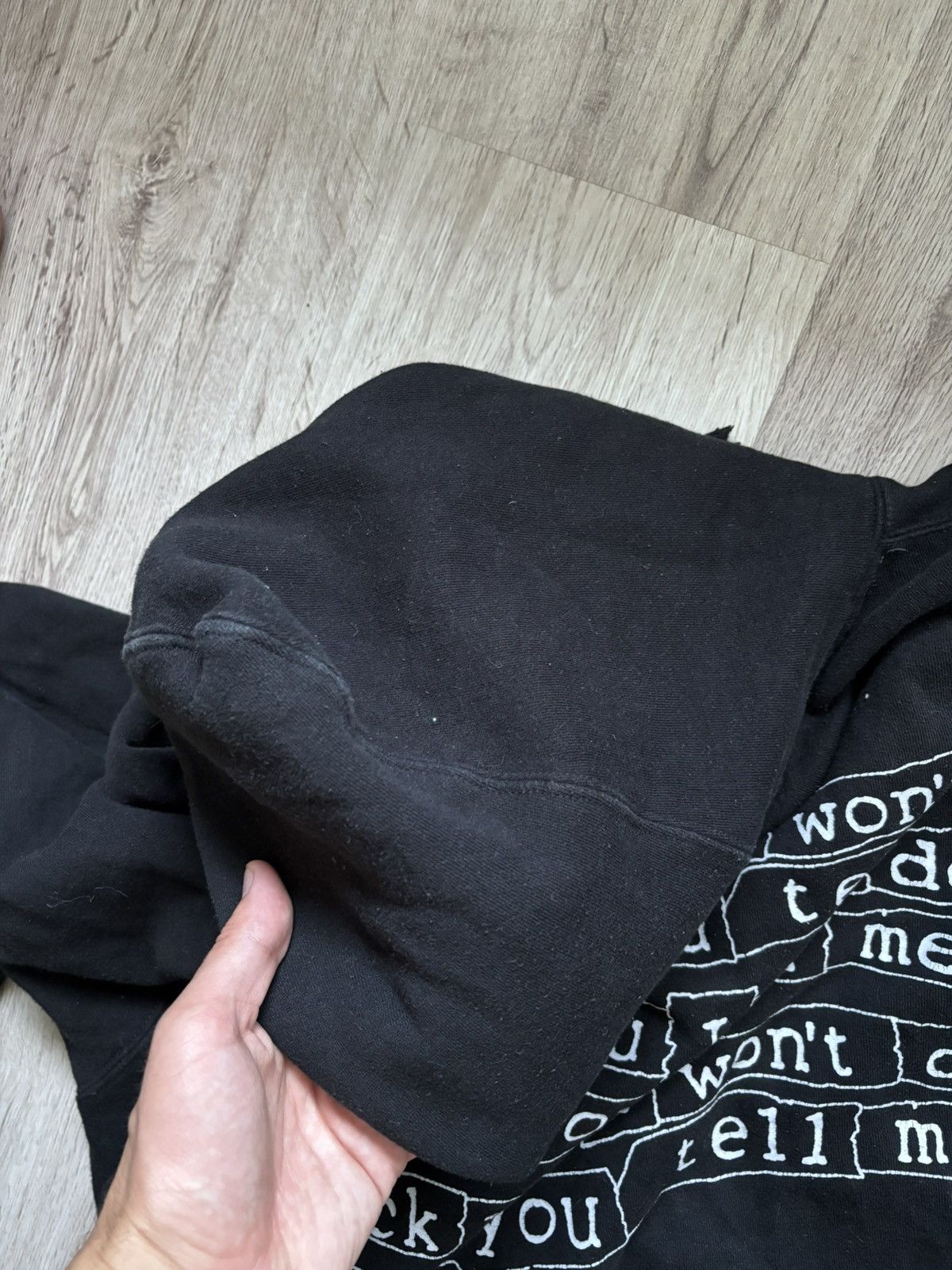 Pleasures Pleasures "Fuck You I Wont Do What You Tell Me" Black Hoodie Size US M / EU 48-50 / 2 - 24 Thumbnail