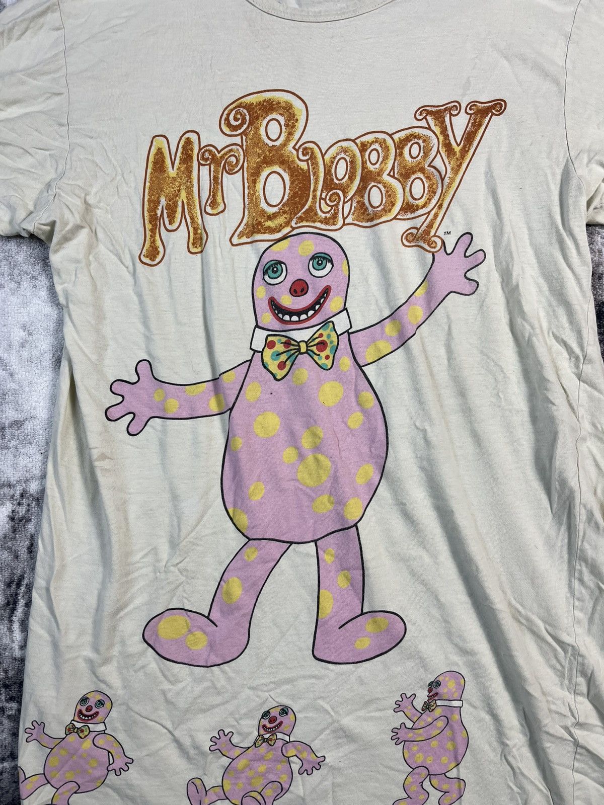 Vintage Vintage BBC Mr. Blobby Rare T Shirt 1992 TV SHOW Size L / US 10 / IT 46 - 5 Thumbnail