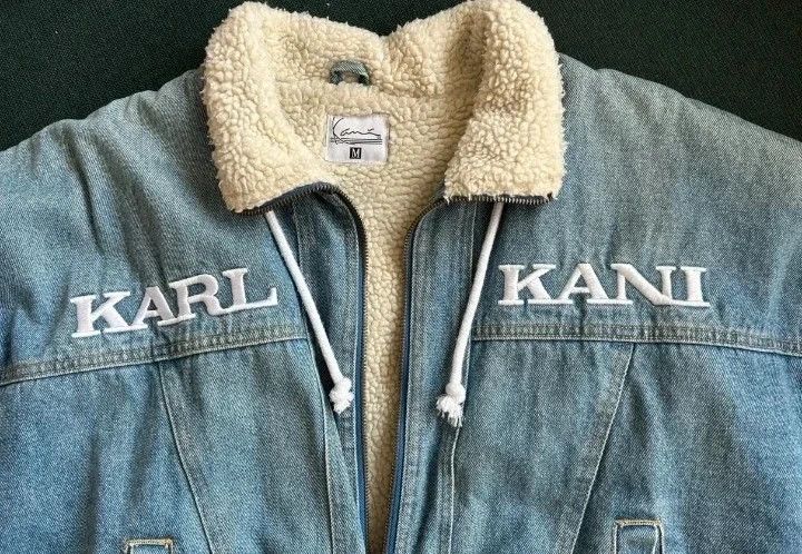 Karl Kani Vintage Karl Kani KK Sherpa Denim Jacket Boxy Baggy Fit M/L Size US M / EU 48-50 / 2 - 4 Thumbnail