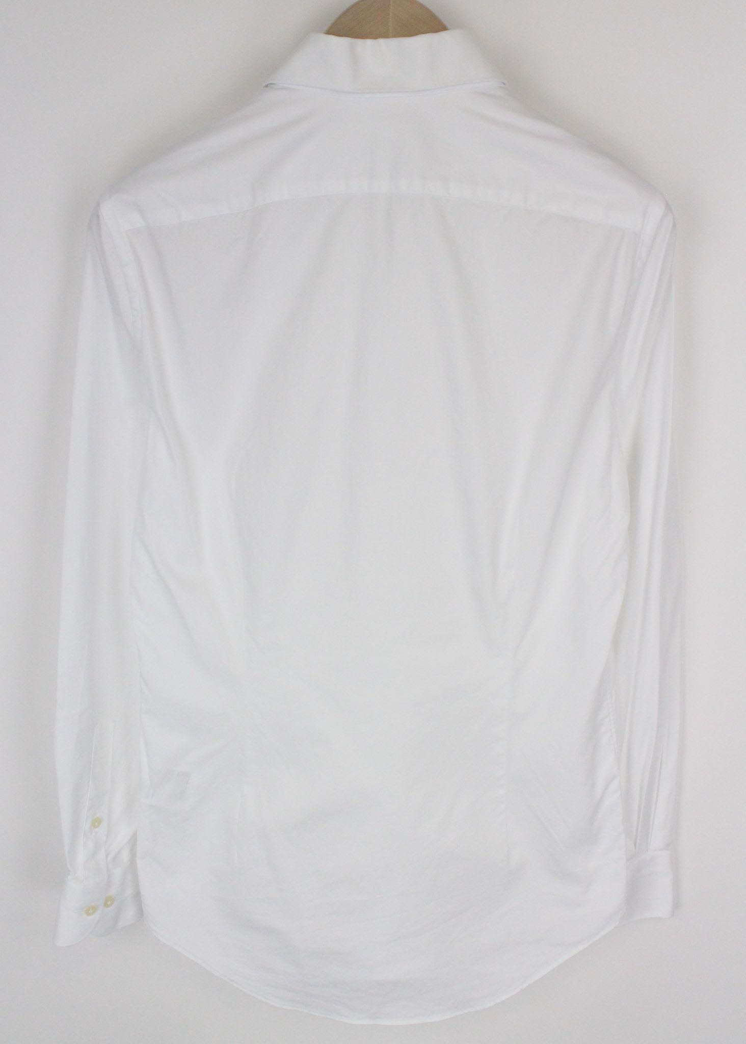Suitsupply 40/15 3/4 Extra Slim White Cotton Cutaway Twill 72369 Size 40R - 2 Thumbnail
