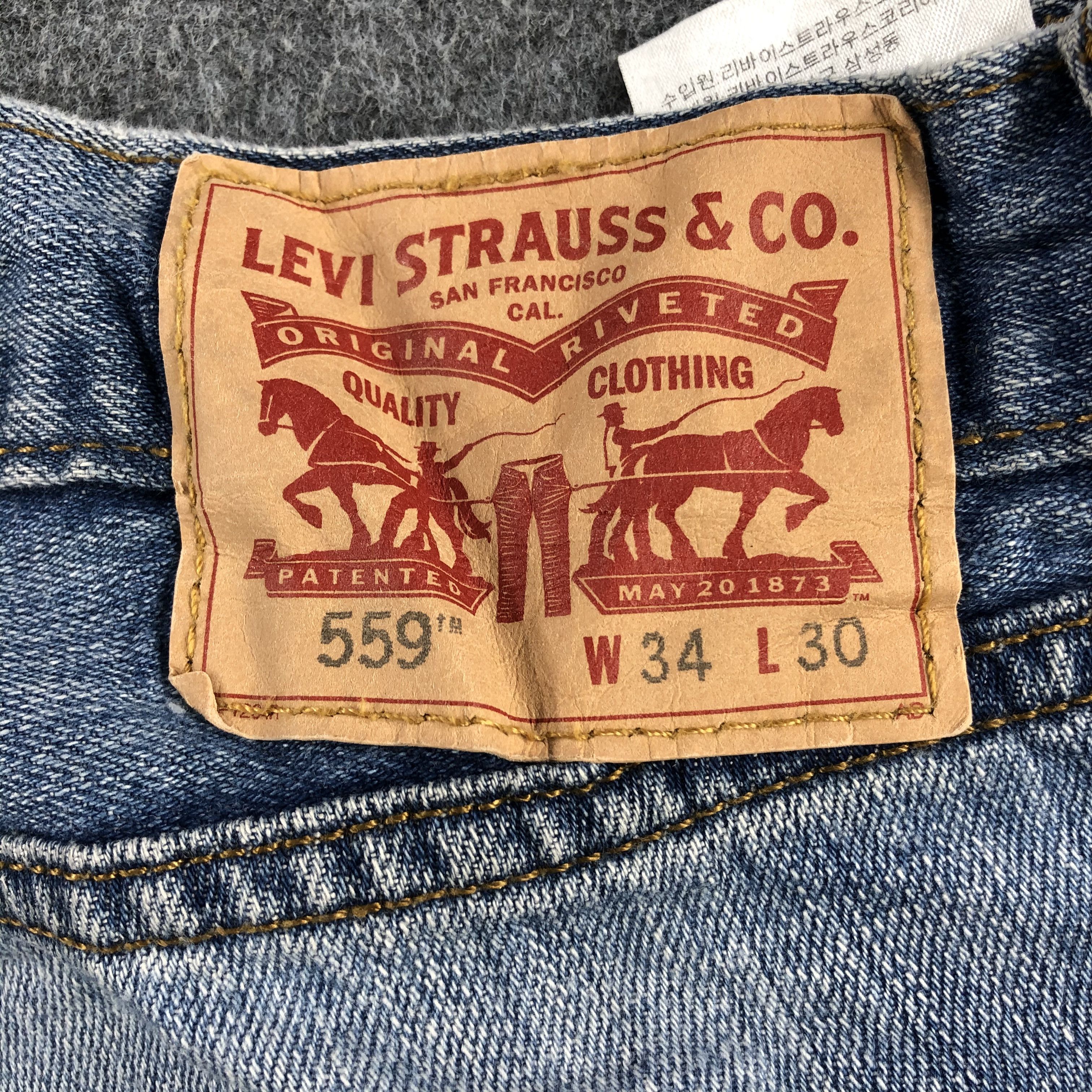 Levi's Vintage Light Wash Levis 559 Jeans-J2016 Size US 35 - 5 Thumbnail