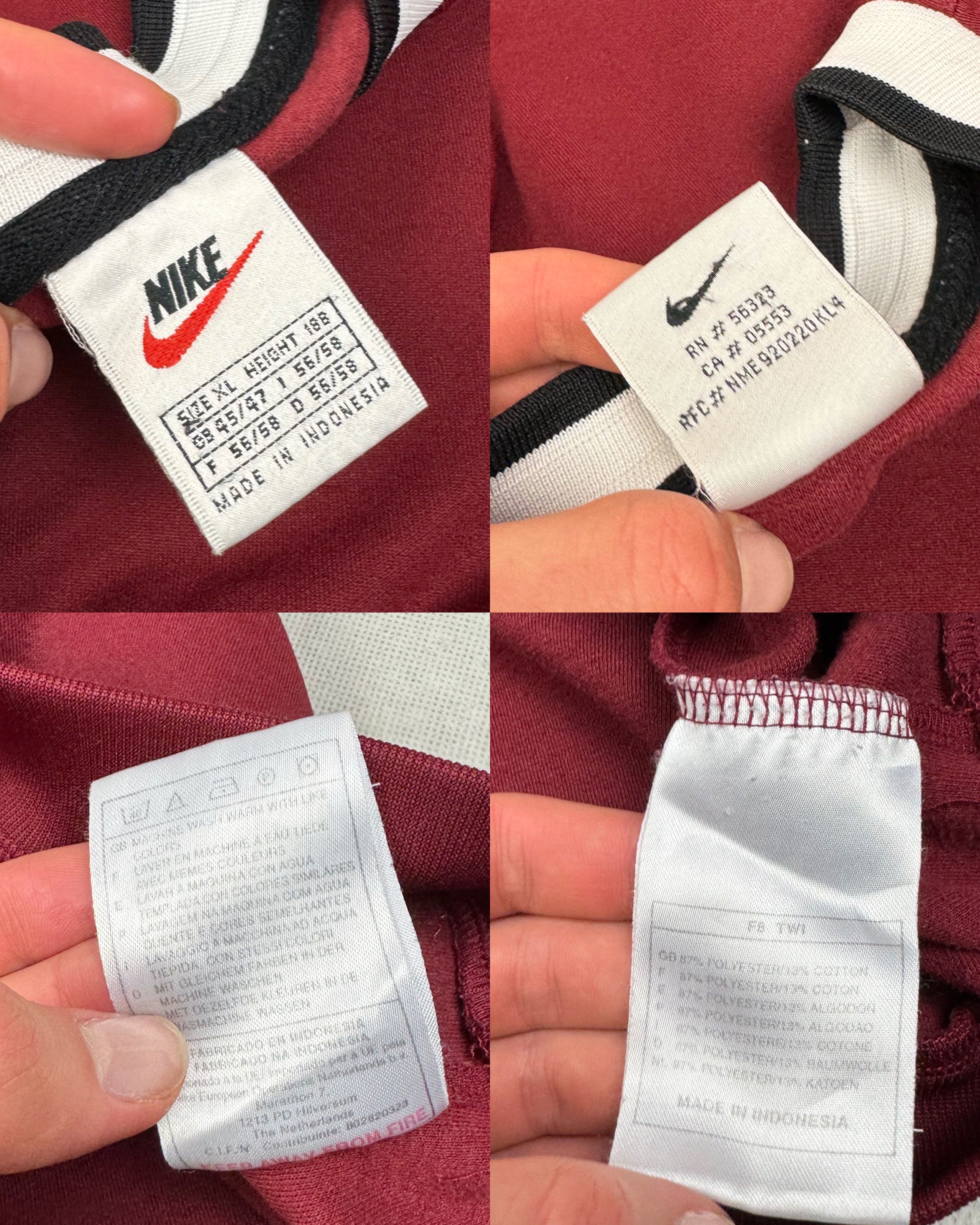 Nike Nike Burgundy Spellout Swoosh Pullover Sweatshirt XL Size US XL / EU 56 / 4 - 2 Thumbnail