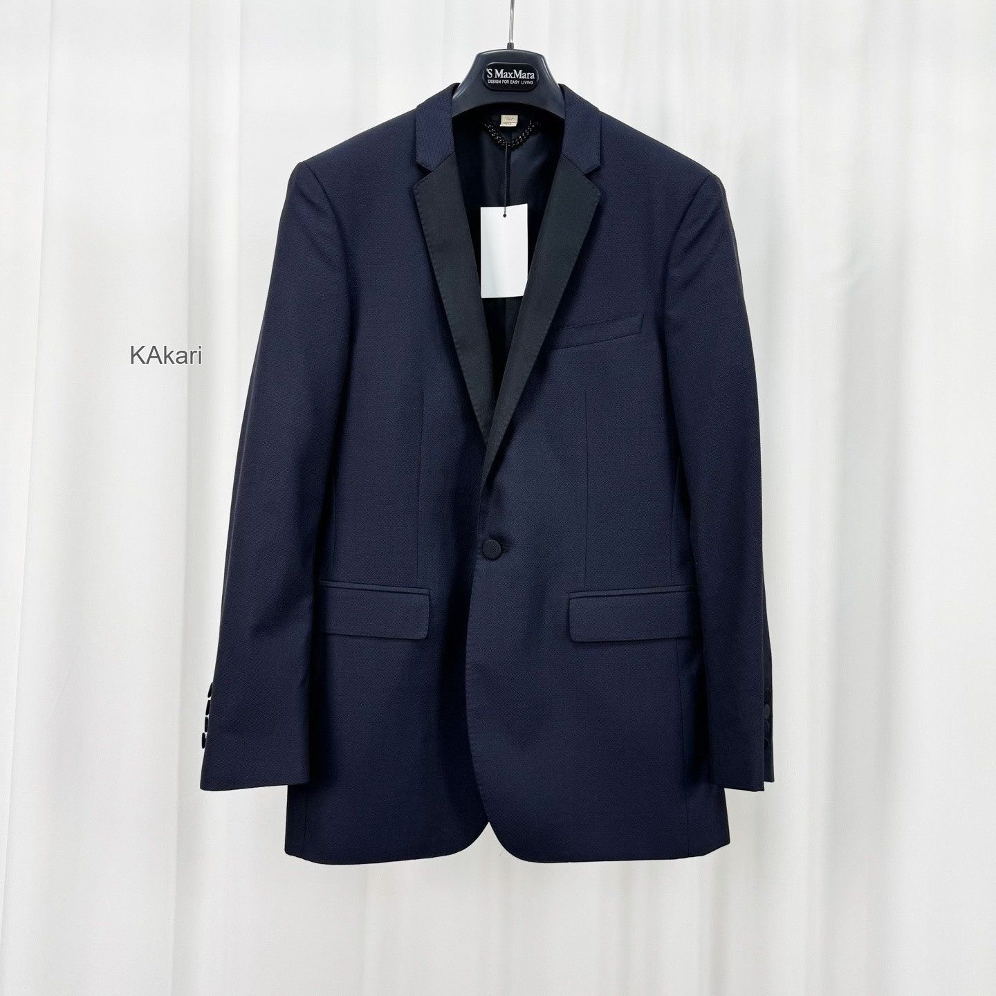 Burberry Burberry Navy Double-Breasted Wool Jacket Size US M / EU 48-50 / 2 - 1 Thumbnail
