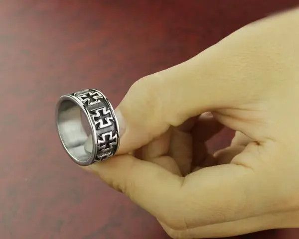 Jewelry × Vintage Punk style cross ring Size ONE SIZE - 2 Thumbnail