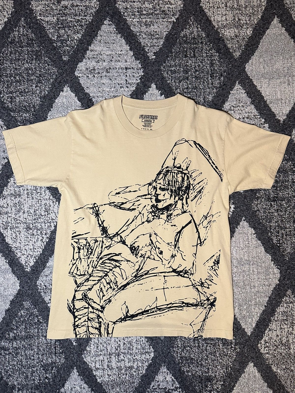 Pleasures × Travis Scott Pleasures x Don Toliver Scribble tee Size US L / EU 52-54 / 3 - 1 Thumbnail