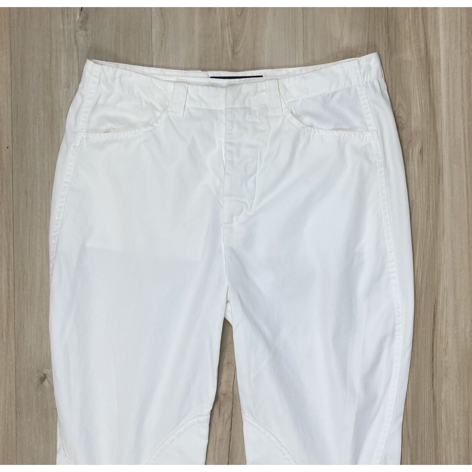 Balenciaga BALENCIAGA Women’s 6 US /36 EU Pants Crop White Y2K Vintage Size 28" / US 6 / IT 42 - 2 Thumbnail