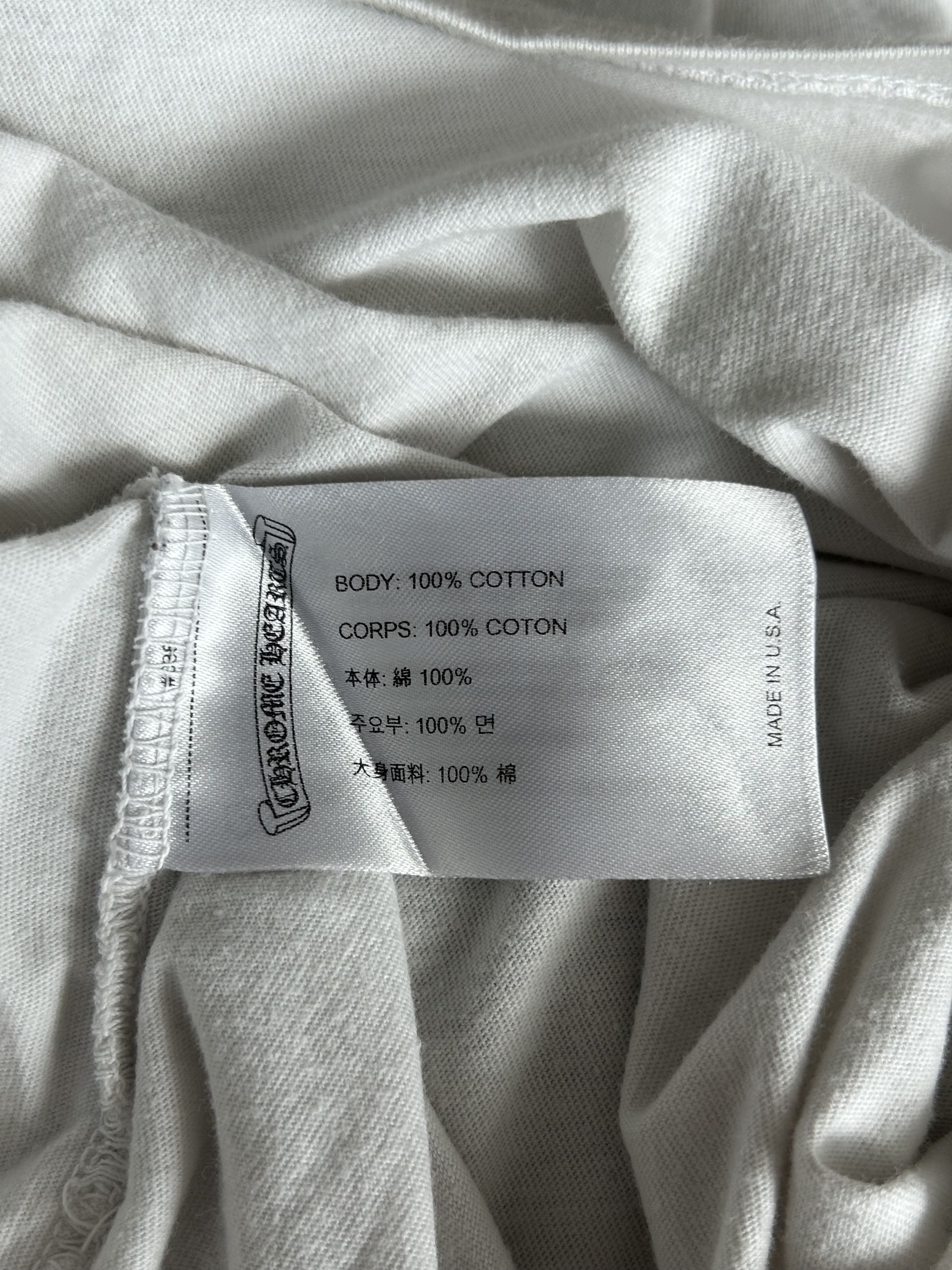 Chrome Hearts White & Black Cemetery Cross Longsleeve T-Shirt Size US L / EU 52-54 / 3 - 4 Thumbnail