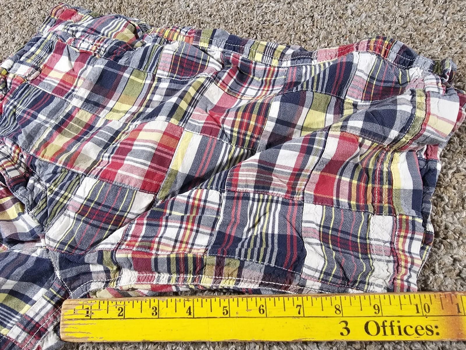 Old Navy OldNavy Cargo Shorts 33 Madras Patchwork Prep Vacation Plaid Size US 33 - 5 Thumbnail