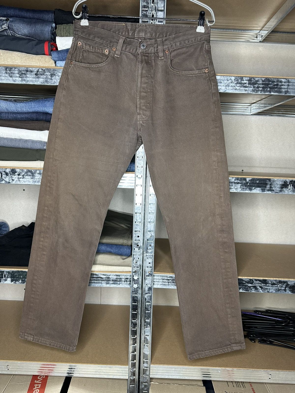 Levi's Vintage Levi’s 501 Jeans Brown USA W32 L30 Straight Pants Size US 32 / EU 48 - 1 Thumbnail