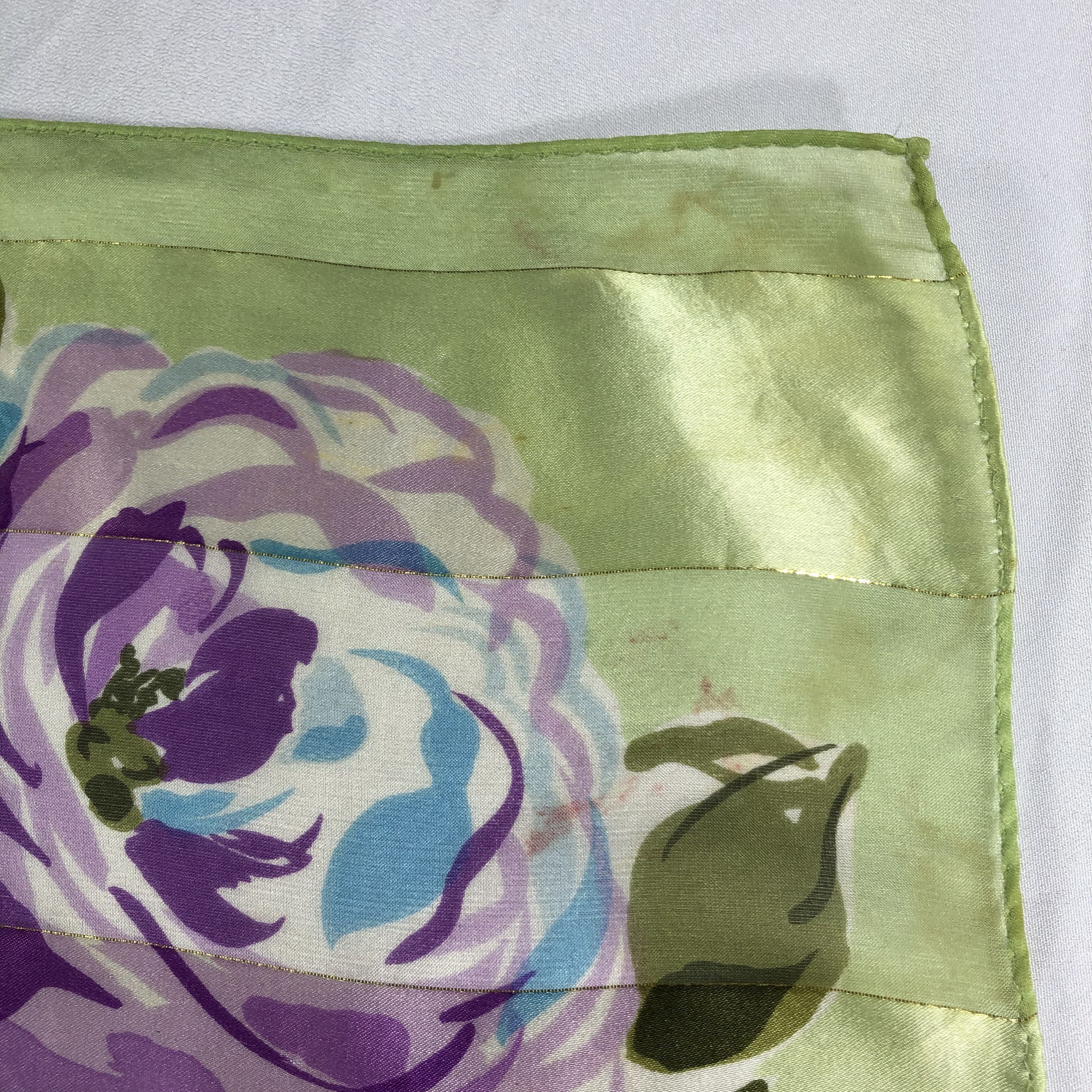 Vintage Vintage Roland Munnier Silk Scarf Size ONE SIZE - 9 Thumbnail