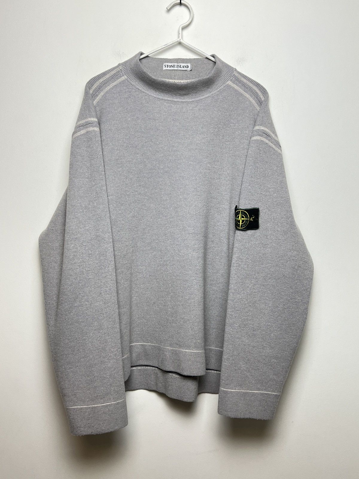 Stone Island stone island 1999 crewneck ribbed sweater archive Size US XL / EU 56 / 4 - 14 Thumbnail