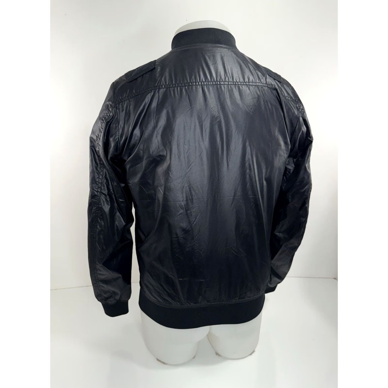 Diesel DIESEL Bomber Jacket Black S Mens Military Parachute Material Patches Flight Jacket Size US S / EU 44-46 / 1 - 5 Thumbnail