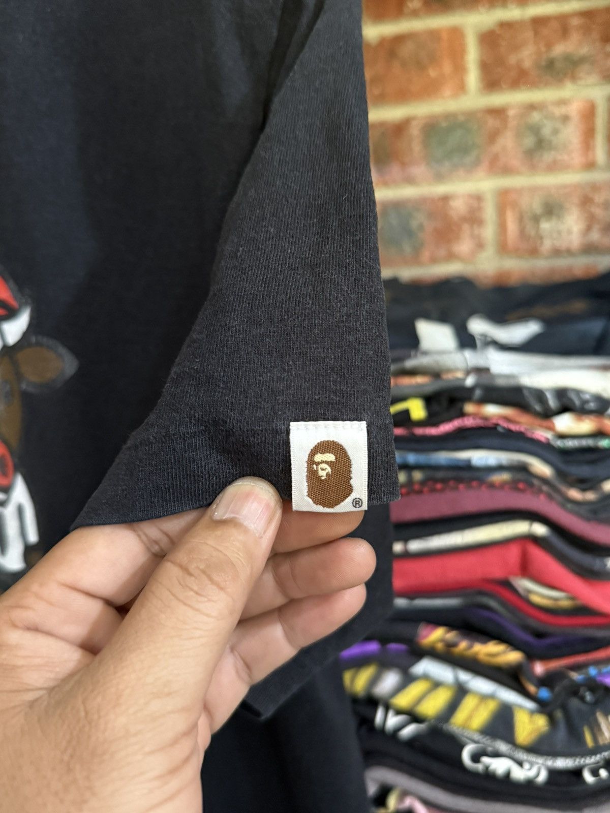 Bape Vintage Baby Milo X Bathing Ape Sun Faded Japan Tee Size US L / EU 52-54 / 3 - 5 Thumbnail