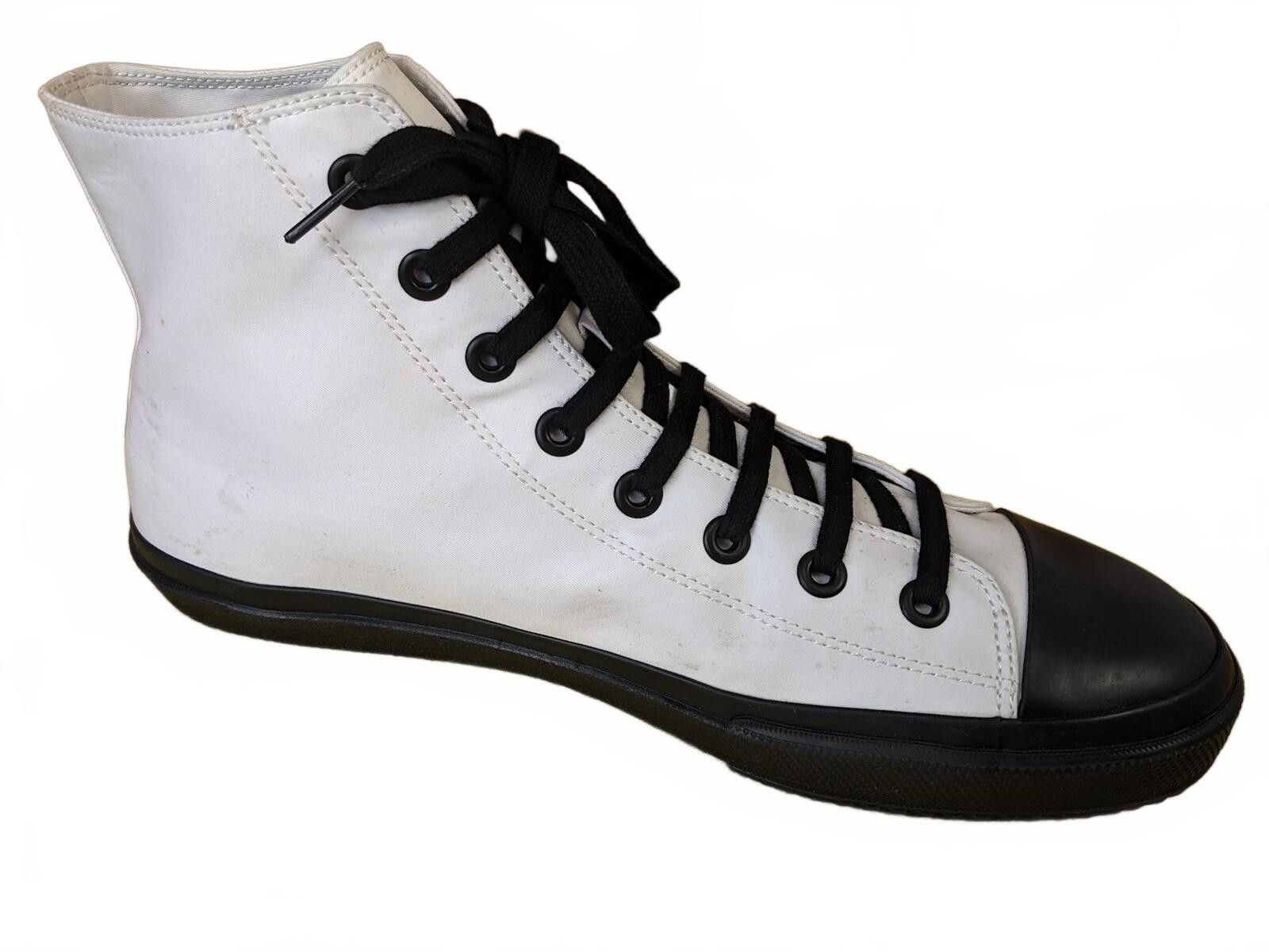 Burberry Burberry Larkhall High-Top Men Sneakers China White Black 13 Size US 13 / EU 46 - 11 Thumbnail
