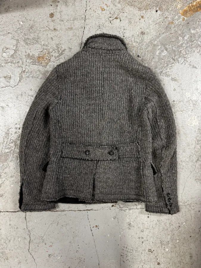 Dolce & Gabbana 2000s Dolce & Gabbana Grey Wool Buttoned Jacket Size 42R - 4 Thumbnail