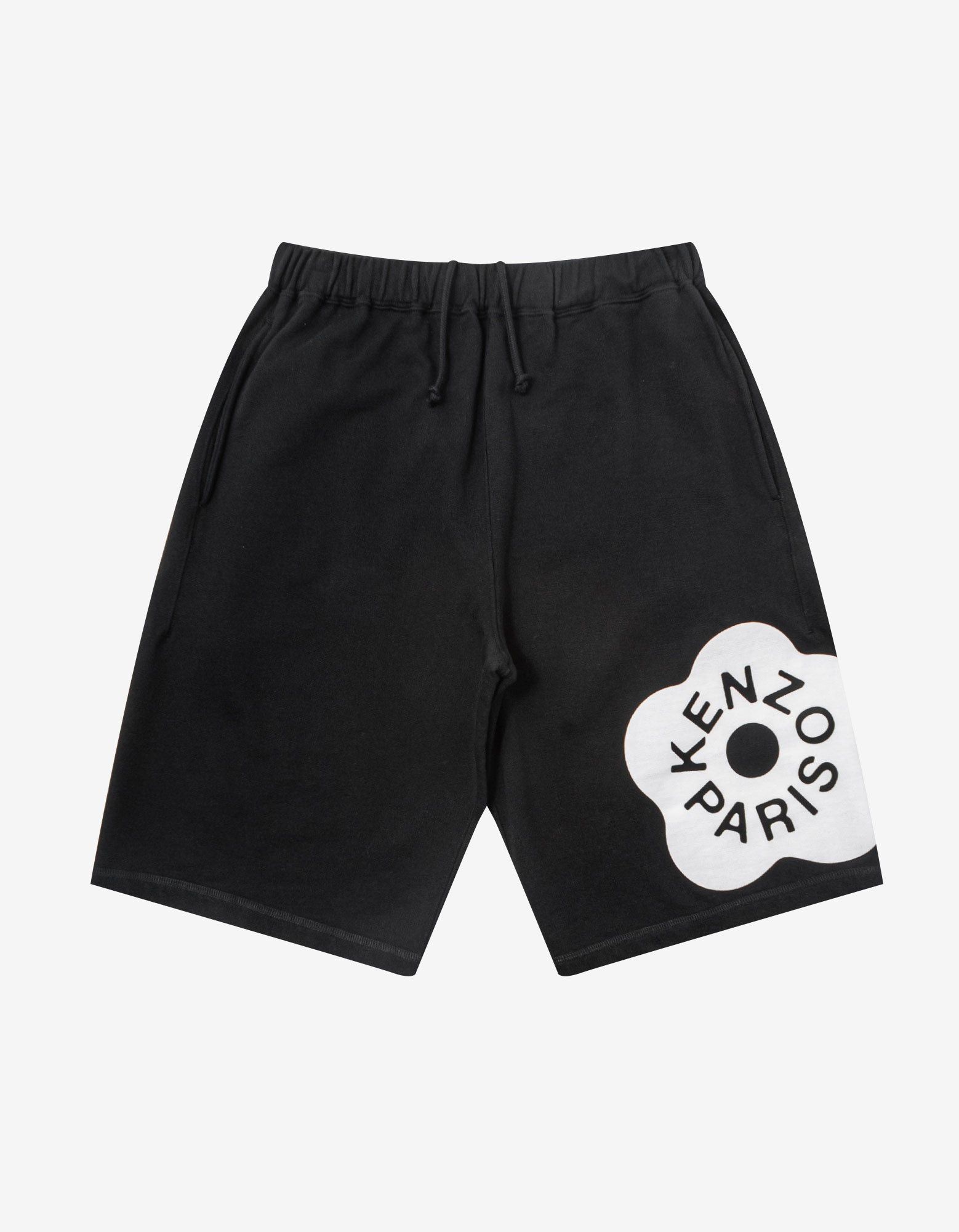 image of Kenzo Black 'boke Flower 2.0' Sweat Shorts Size S, Men's