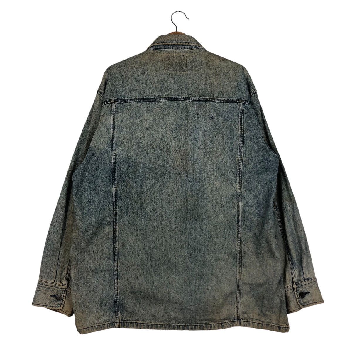 Japanese Brand 📌Vintage Trucker Denim Biker Jacket Polo Club Slant Pocket Size US L / EU 52-54 / 3 - 10 Thumbnail