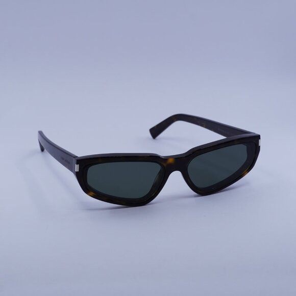 Saint Laurent Paris Saint Laurent SL634 NOVA 002 Sunglasses Dark Havana Cat Eye Size ONE SIZE - 5 Thumbnail