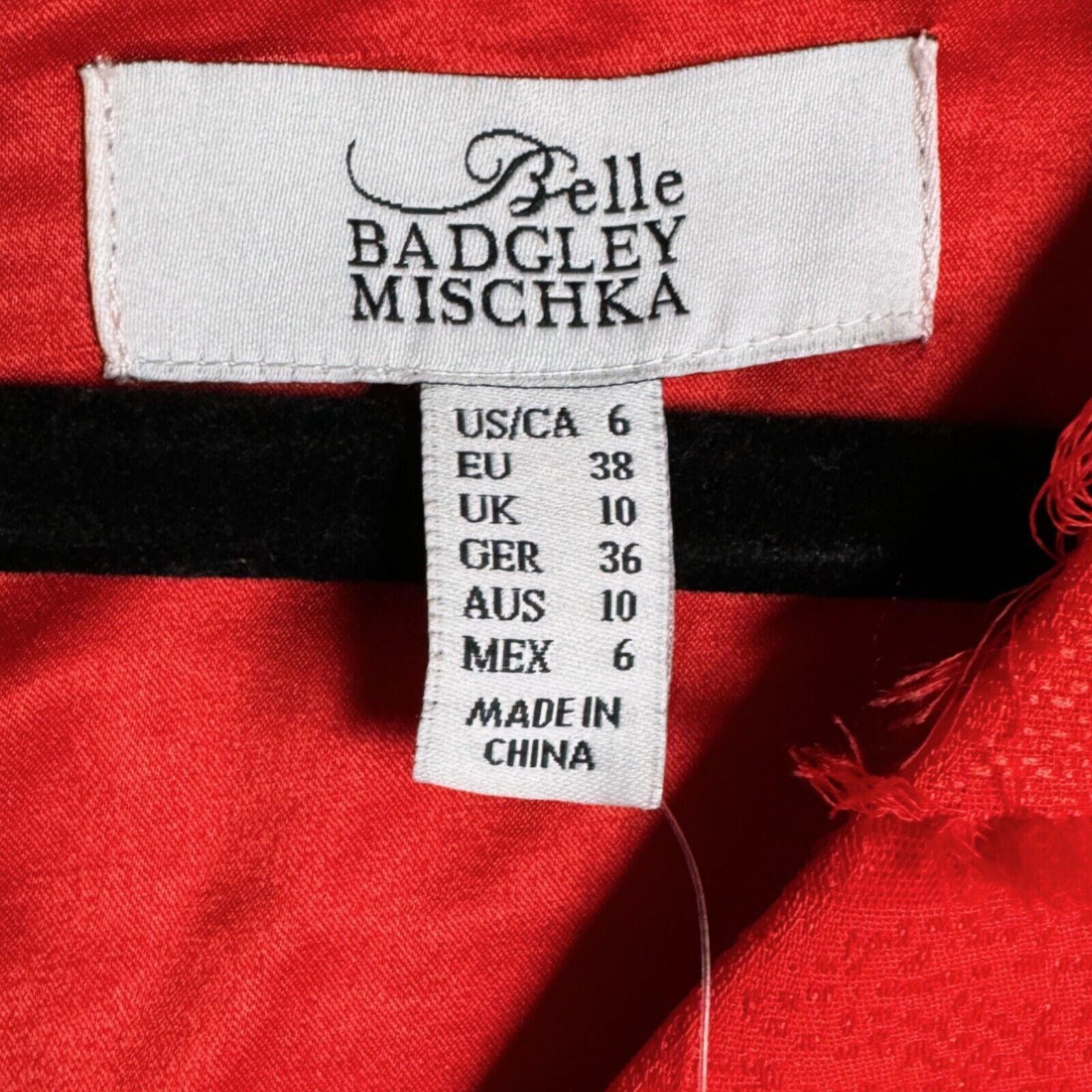 Badgley Mischka Badgley Mischka Dress Grace Red Fringe Size 6 Cocktail Party Size M / US 6-8 / IT 42-44 - 6 Thumbnail