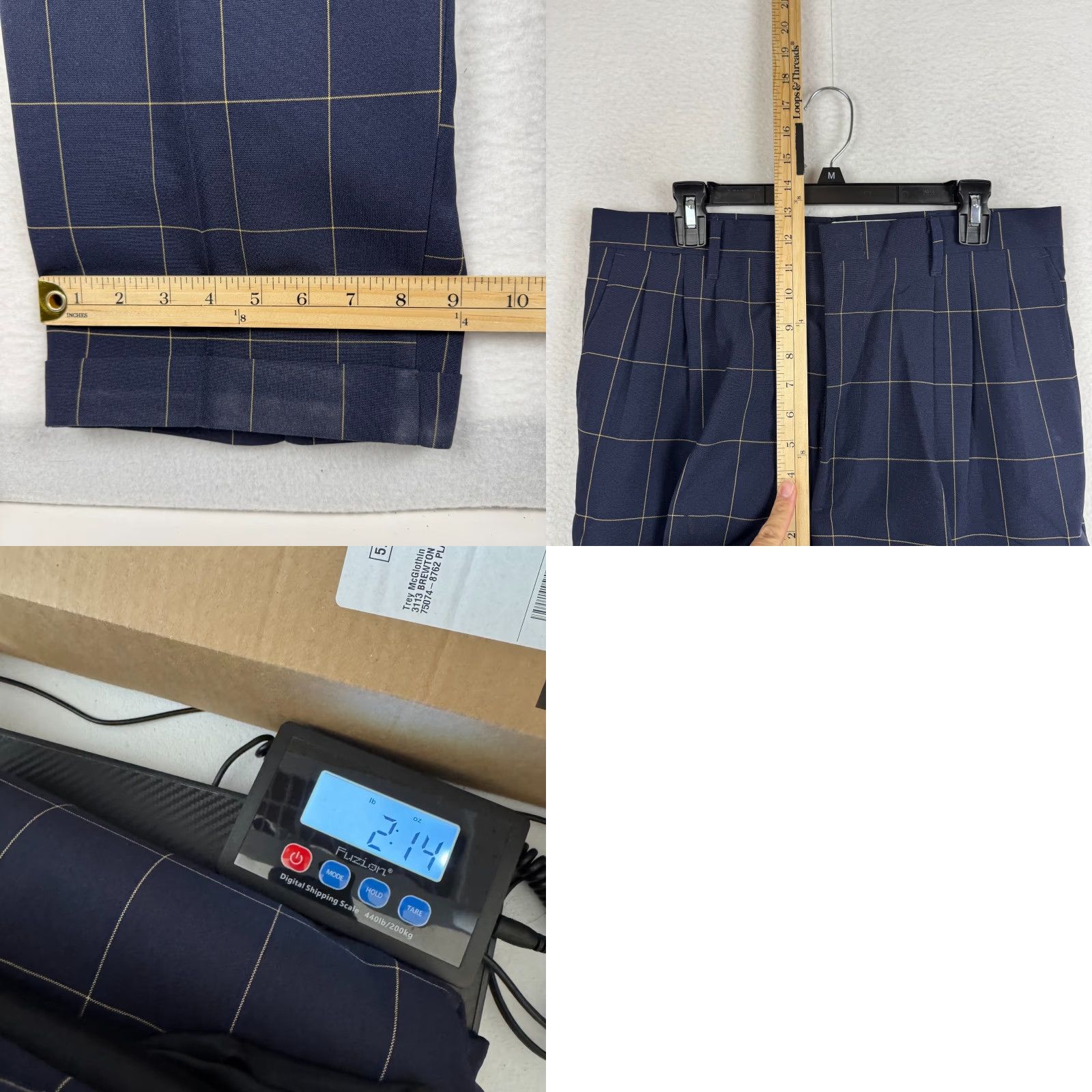 Vintage VINTAGE Falcone Blue Plaid Suit 42L Blazer 34x30 Pants & Vest 3 Piece USA Made Size 42R - 11 Thumbnail