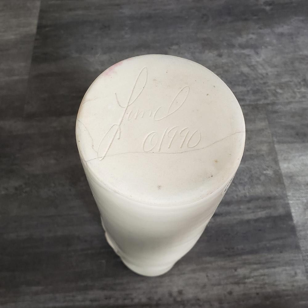Designer White Vintage Sara Lund Double Face 1990 Vase Size ONE SIZE - 5 Thumbnail