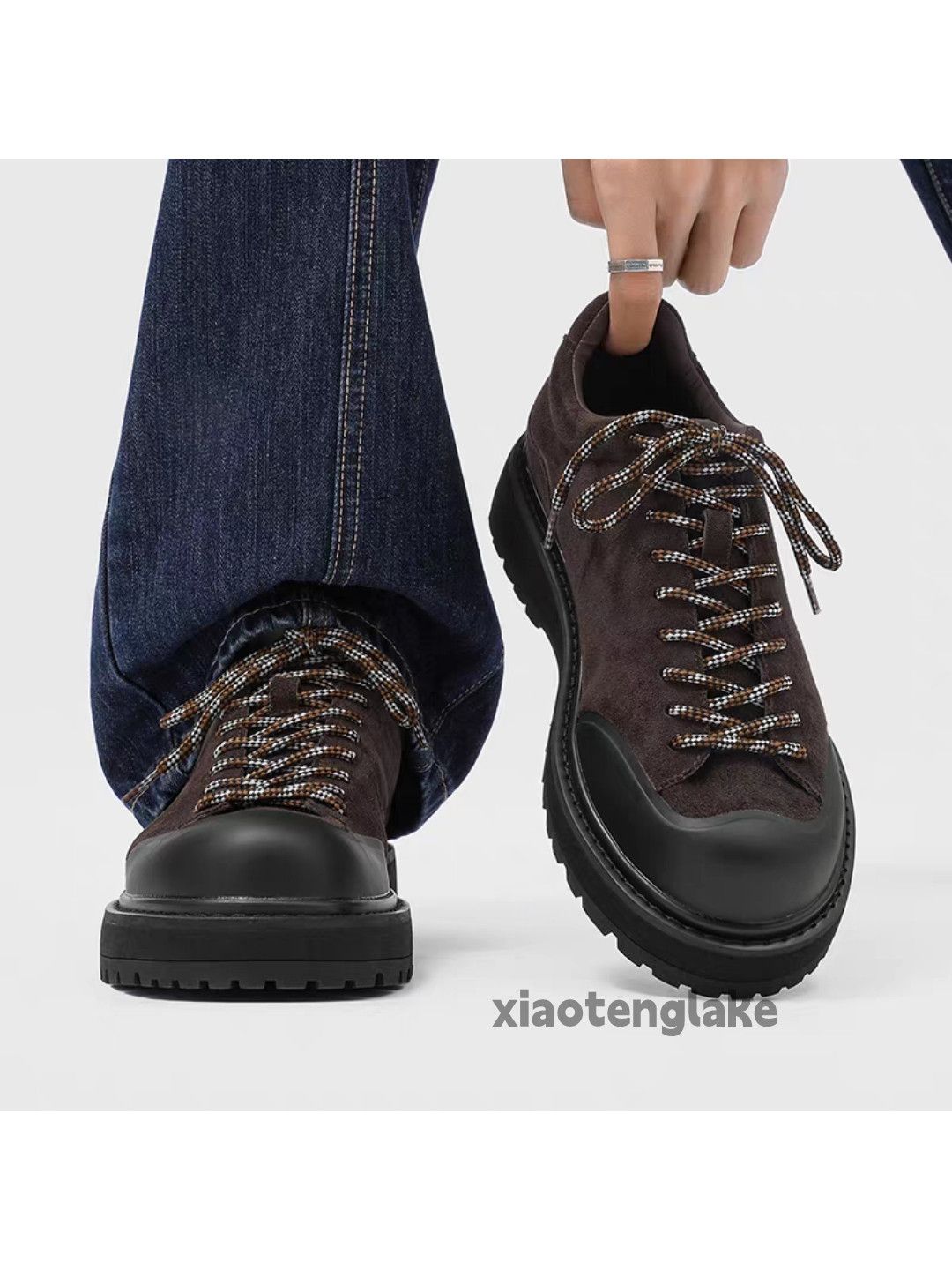 Vintage Unisex outdoor utility hiking mountain carpenter boots shoes Size US 12 / EU 45 - 3 Thumbnail