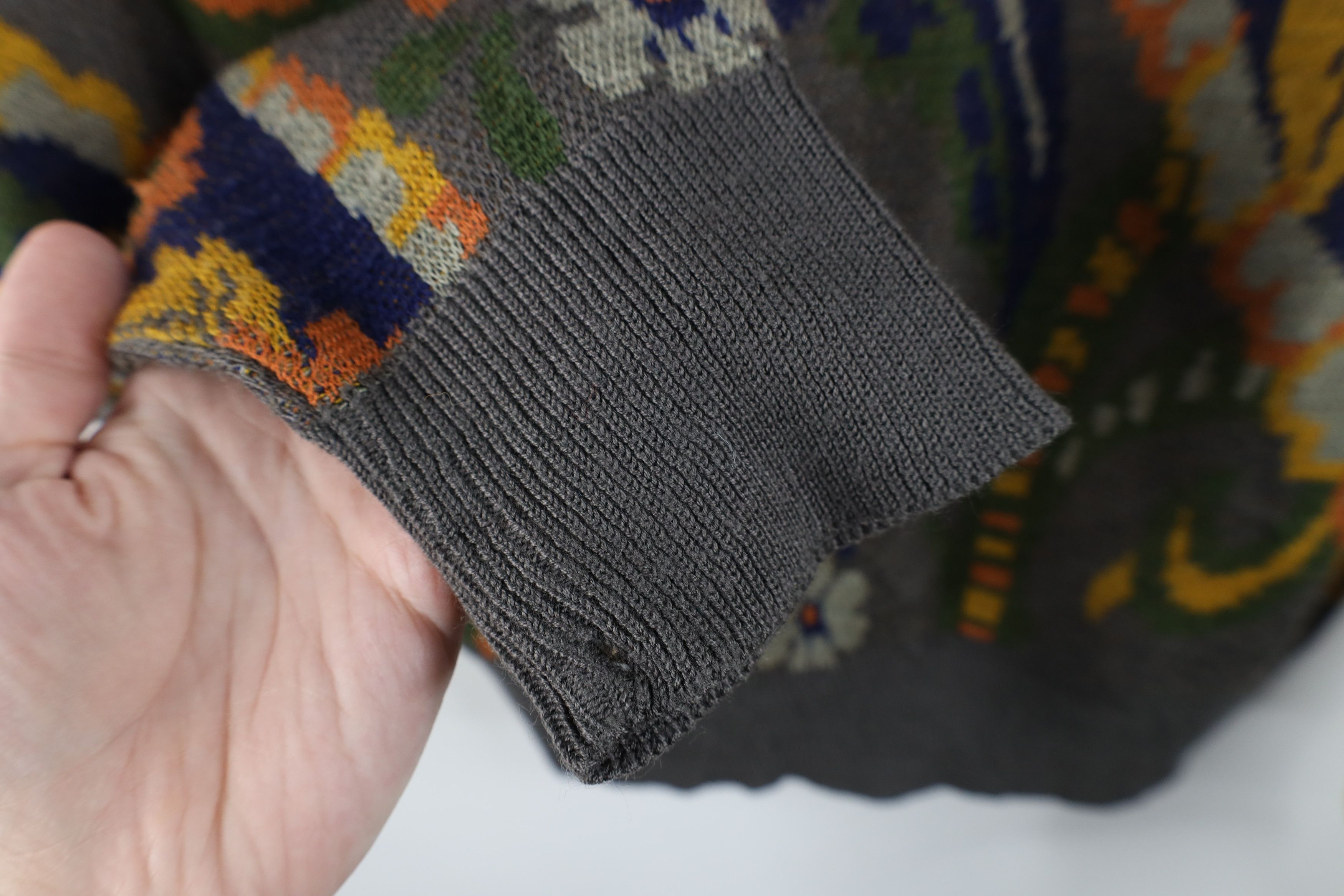 Vintage Vintage 90s Streetwear Paisley Flower Floral Knit Sweater Size M / US 6-8 / IT 42-44 - 6 Thumbnail