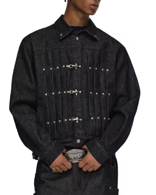 Japanese Brand Airplane Buckle Denim Jacket Size US M / EU 48-50 / 2 - 4 Thumbnail