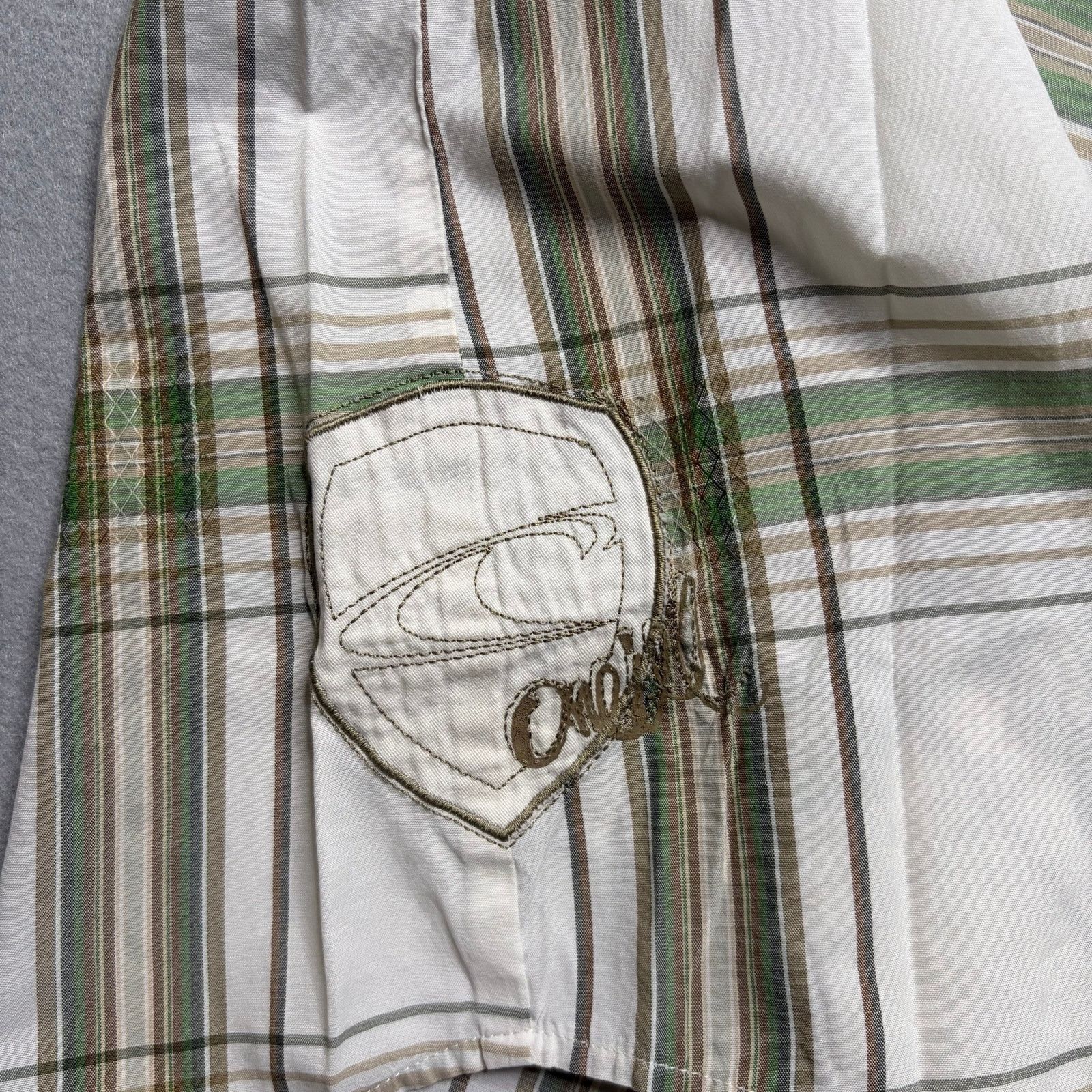 O'Neill O’Neill Plaid Button Up Shirt Men’s Large White Green Shirt Size US L / EU 52-54 / 3 - 9 Thumbnail
