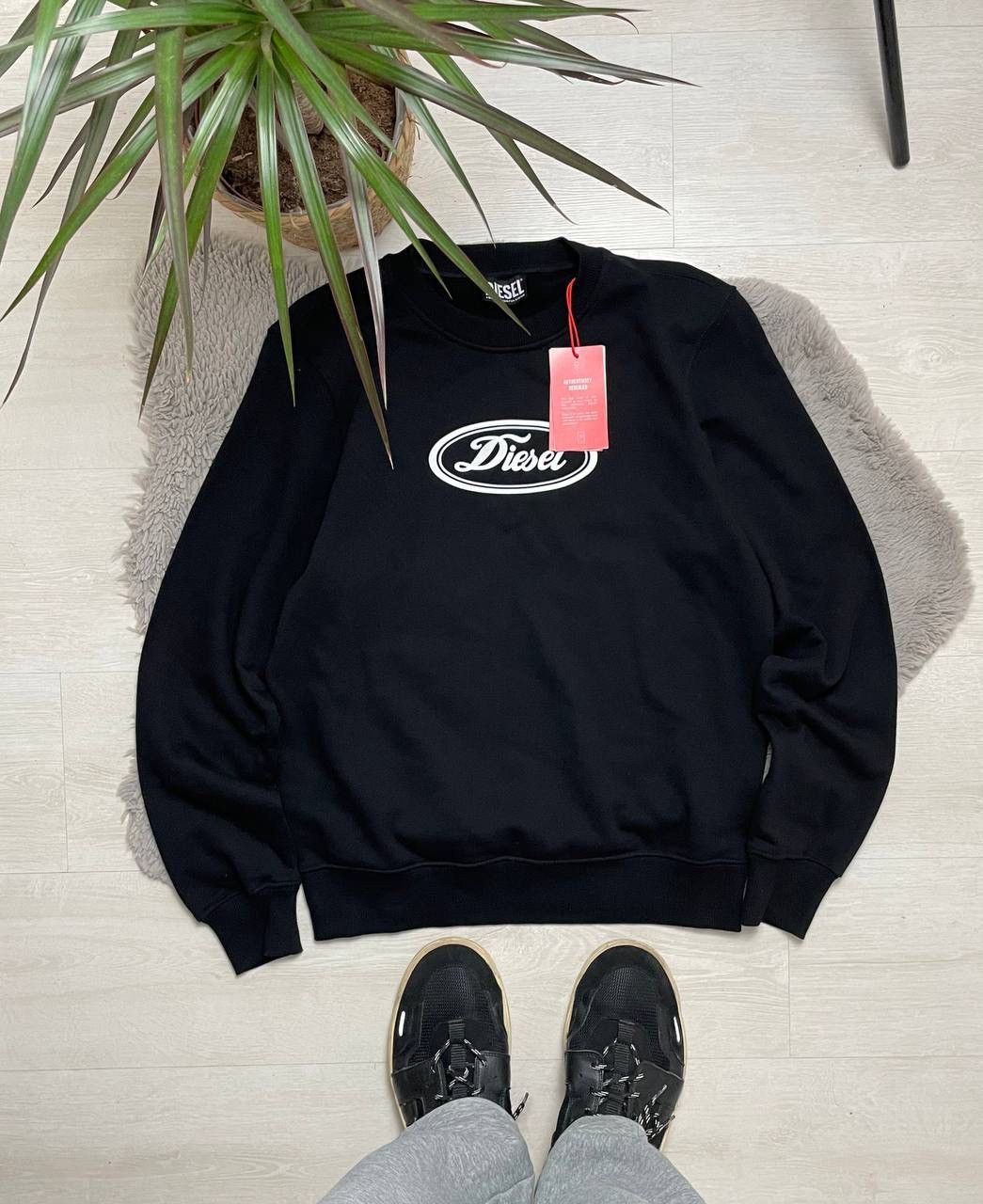Diesel Diesel New Sweatshirt Hooded Big CENTER Logo Y2k Size US S / EU 44-46 / 1 - 1 Thumbnail
