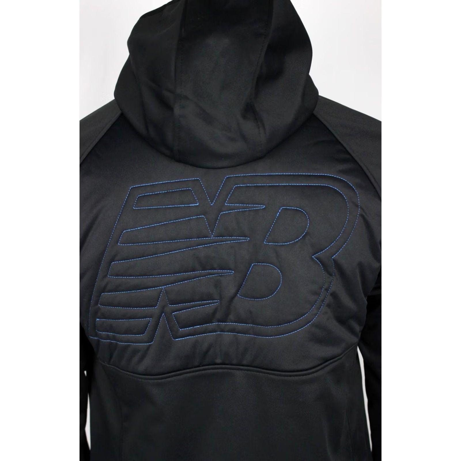 New Balance New Balance Men's Softshell Hybrid Jacket Full Zip Hooded Black Fleece Lined Size US M / EU 48-50 / 2 - 3 Thumbnail